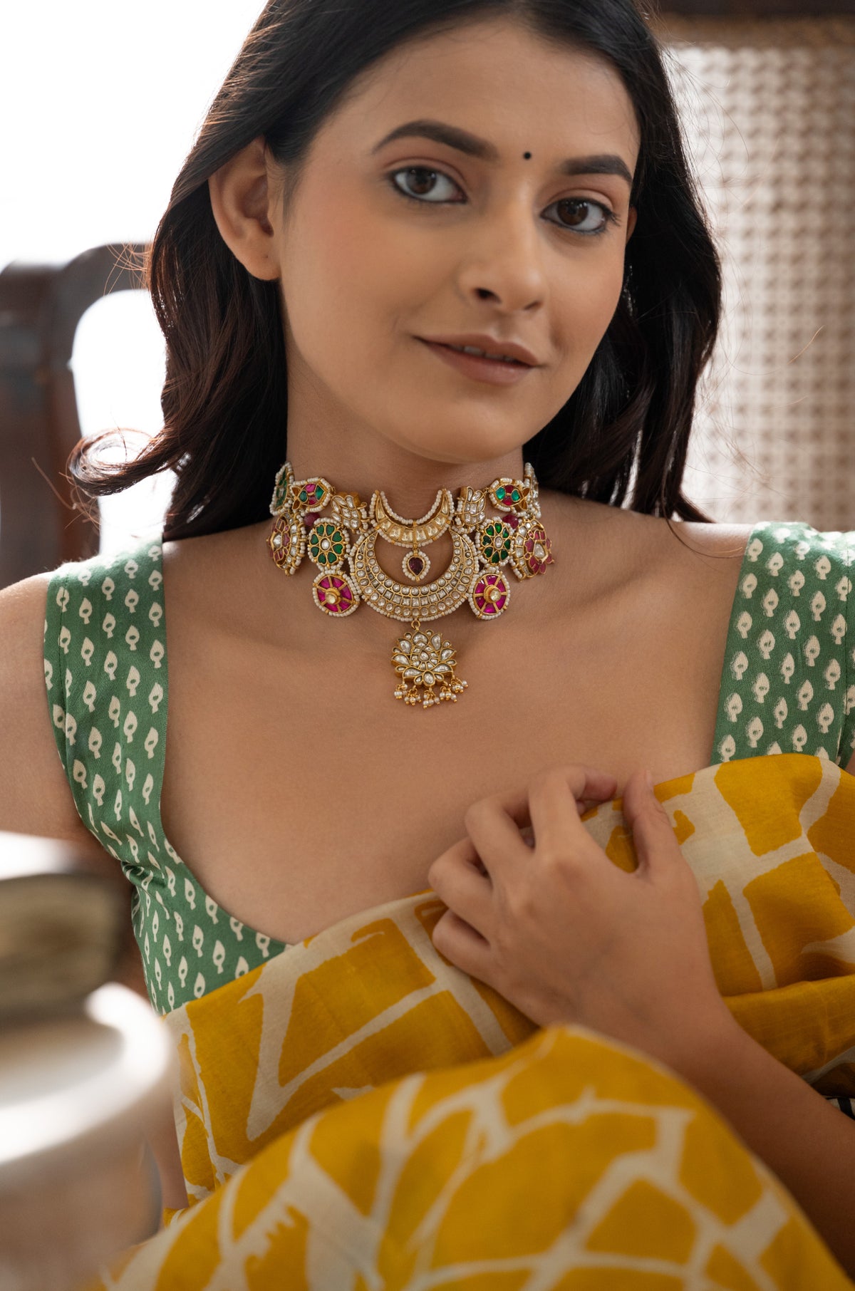Rubina Multicolored Kundan Necklace