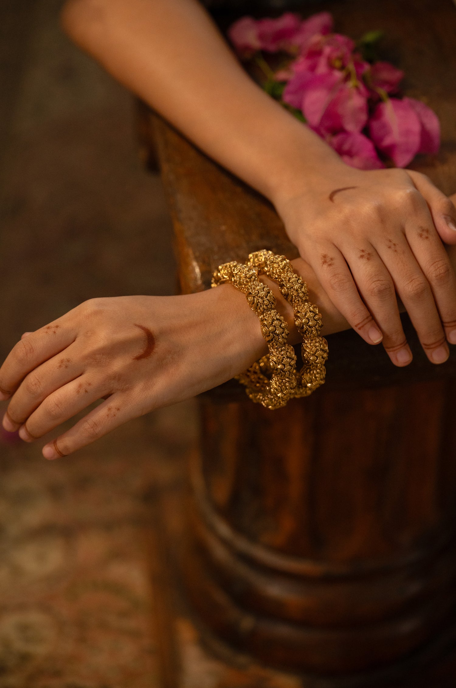 Ridhi Temple Bangles - Set of 2