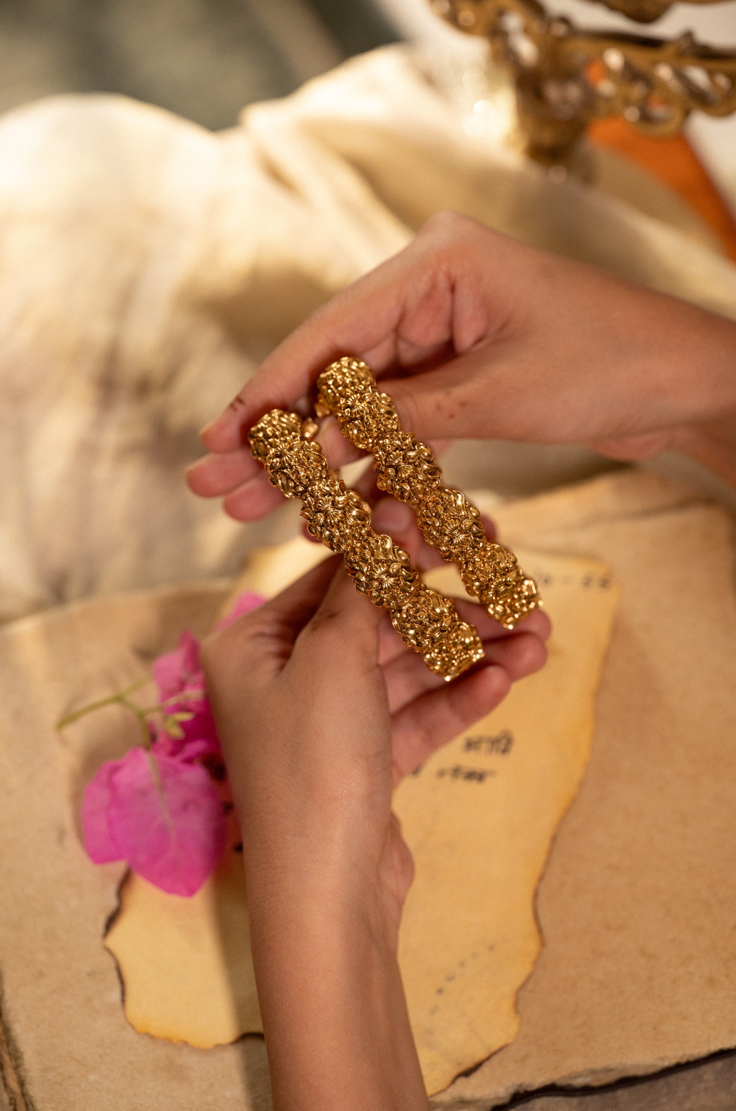 Ridhi Temple Bangles - Set of 2