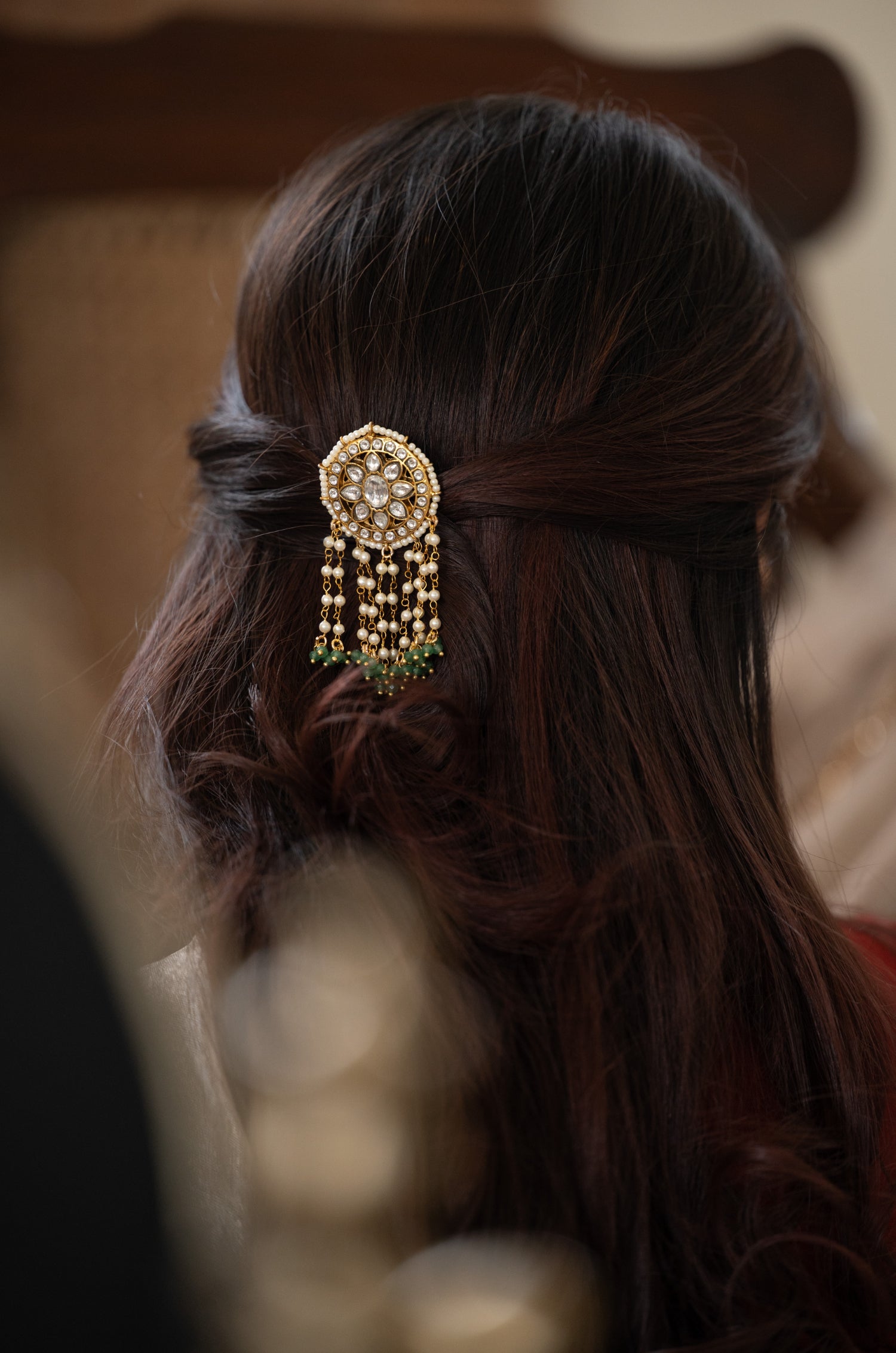 Aadhira Polki Braid Pin