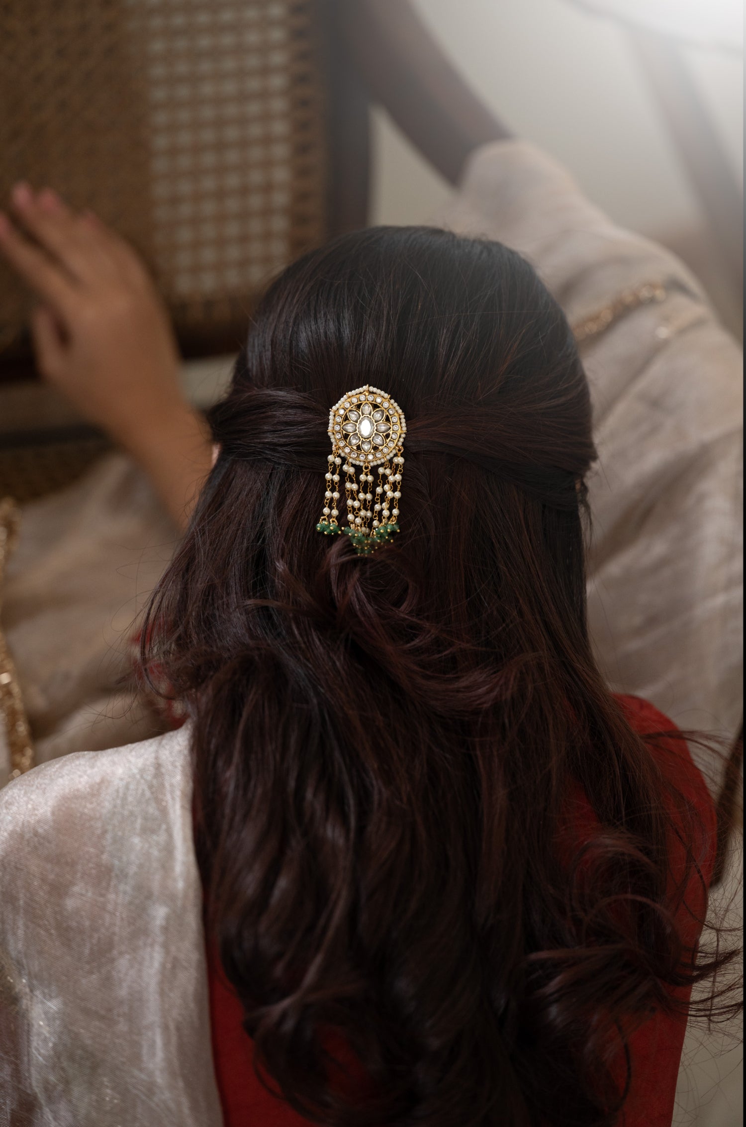 Aadhira Polki Braid Pin