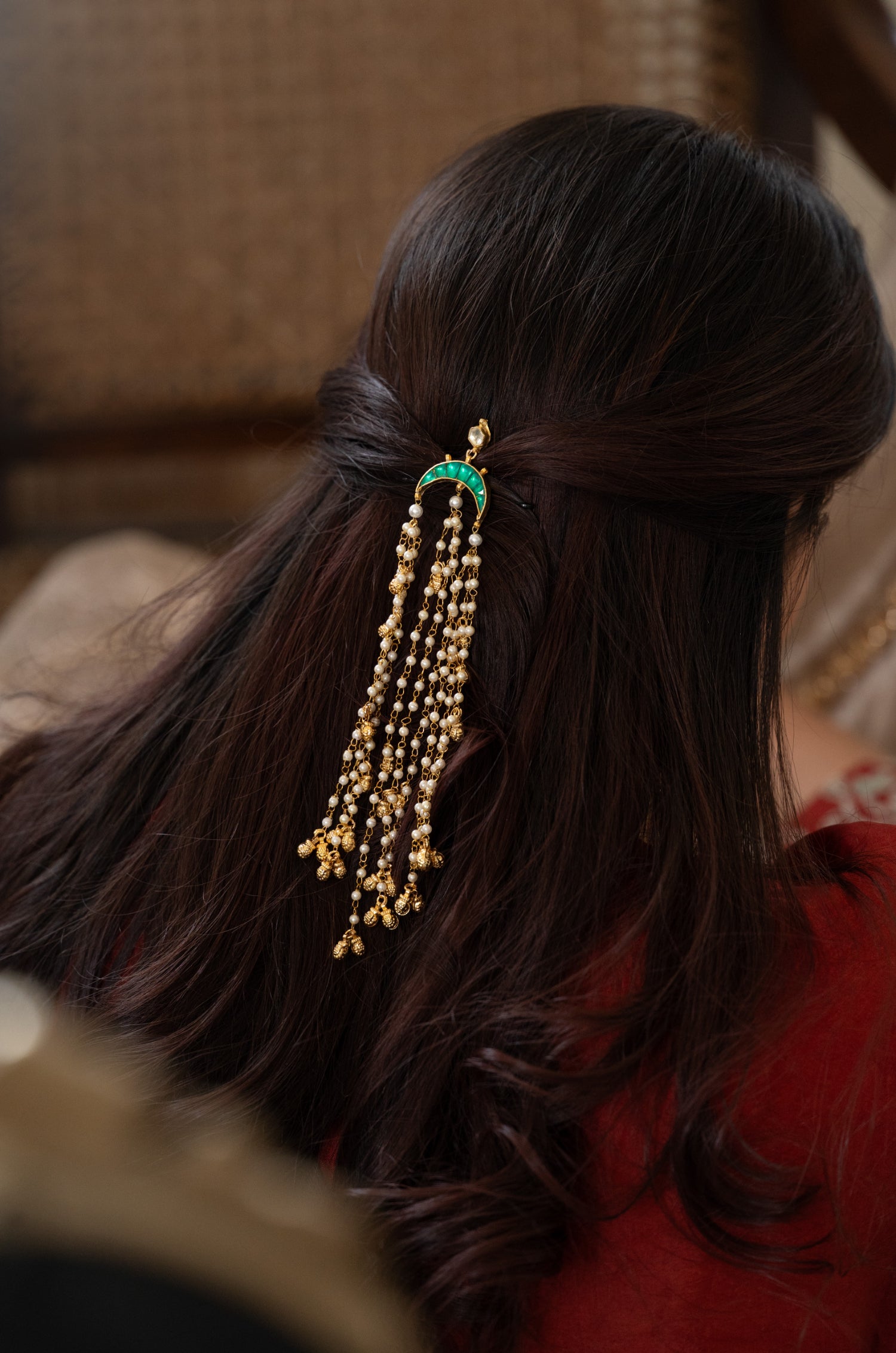 Freya Kundan Braid Pin