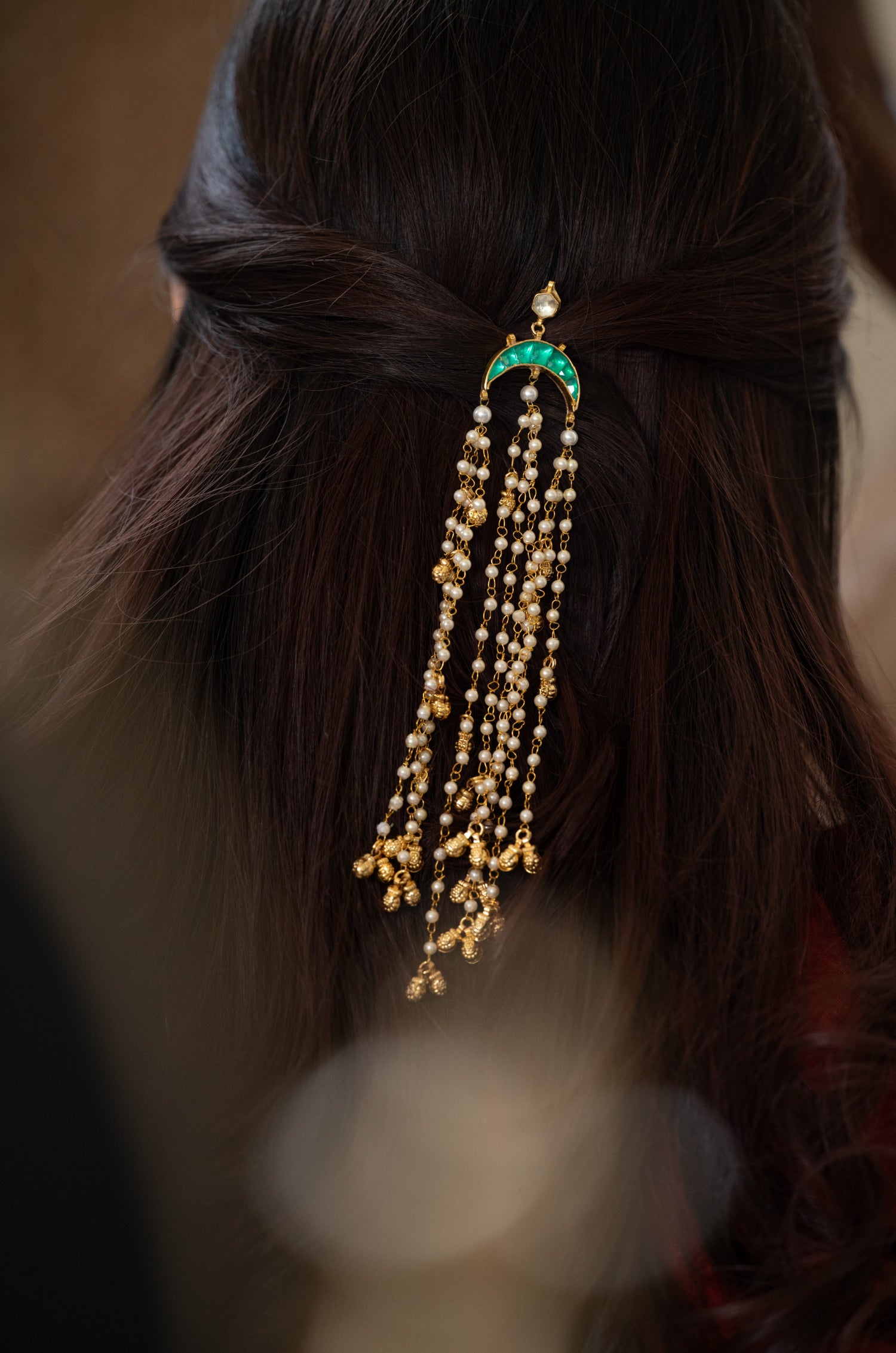 Freya Kundan Braid Pin