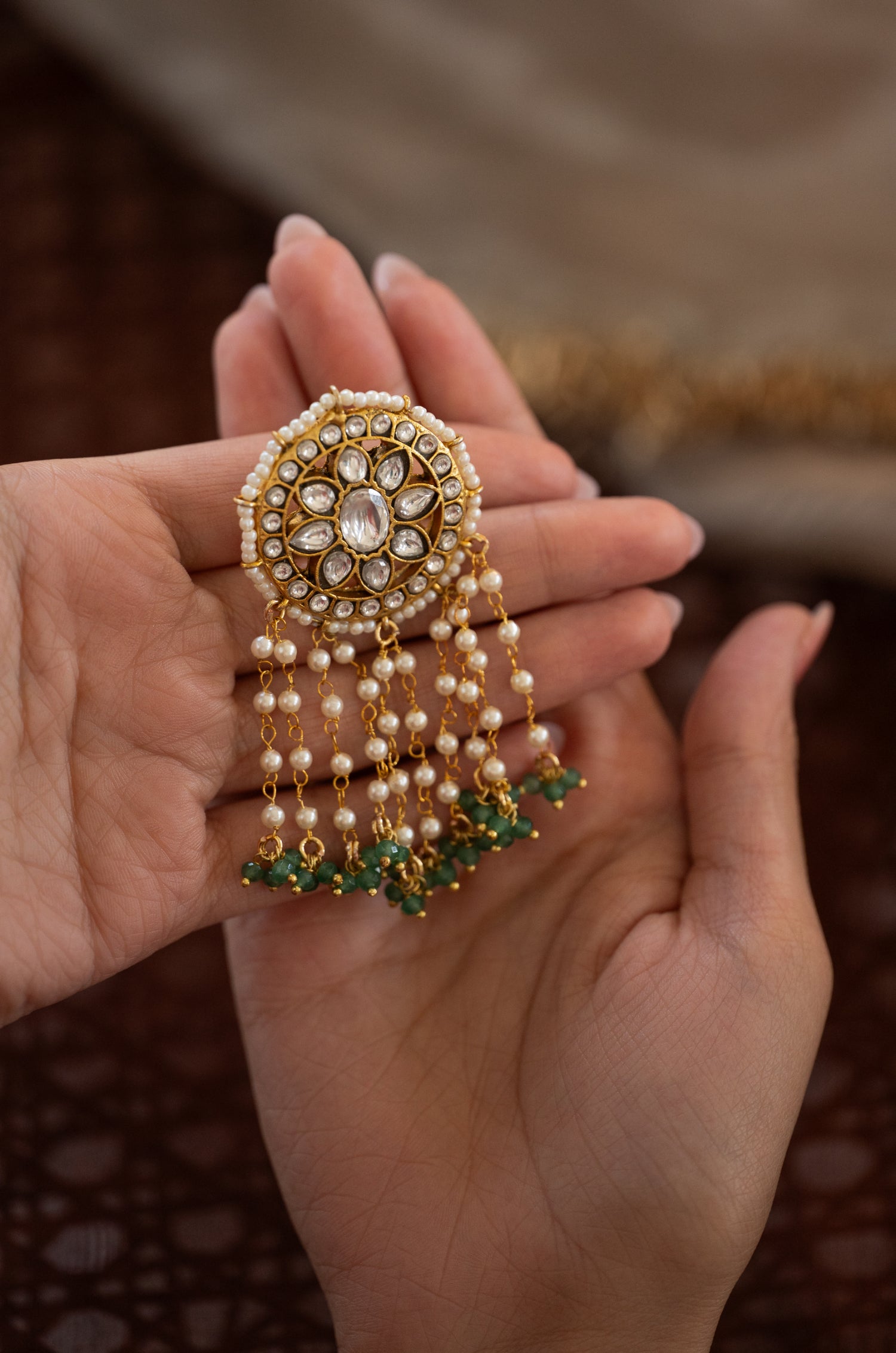 Aadhira Polki Braid Pin