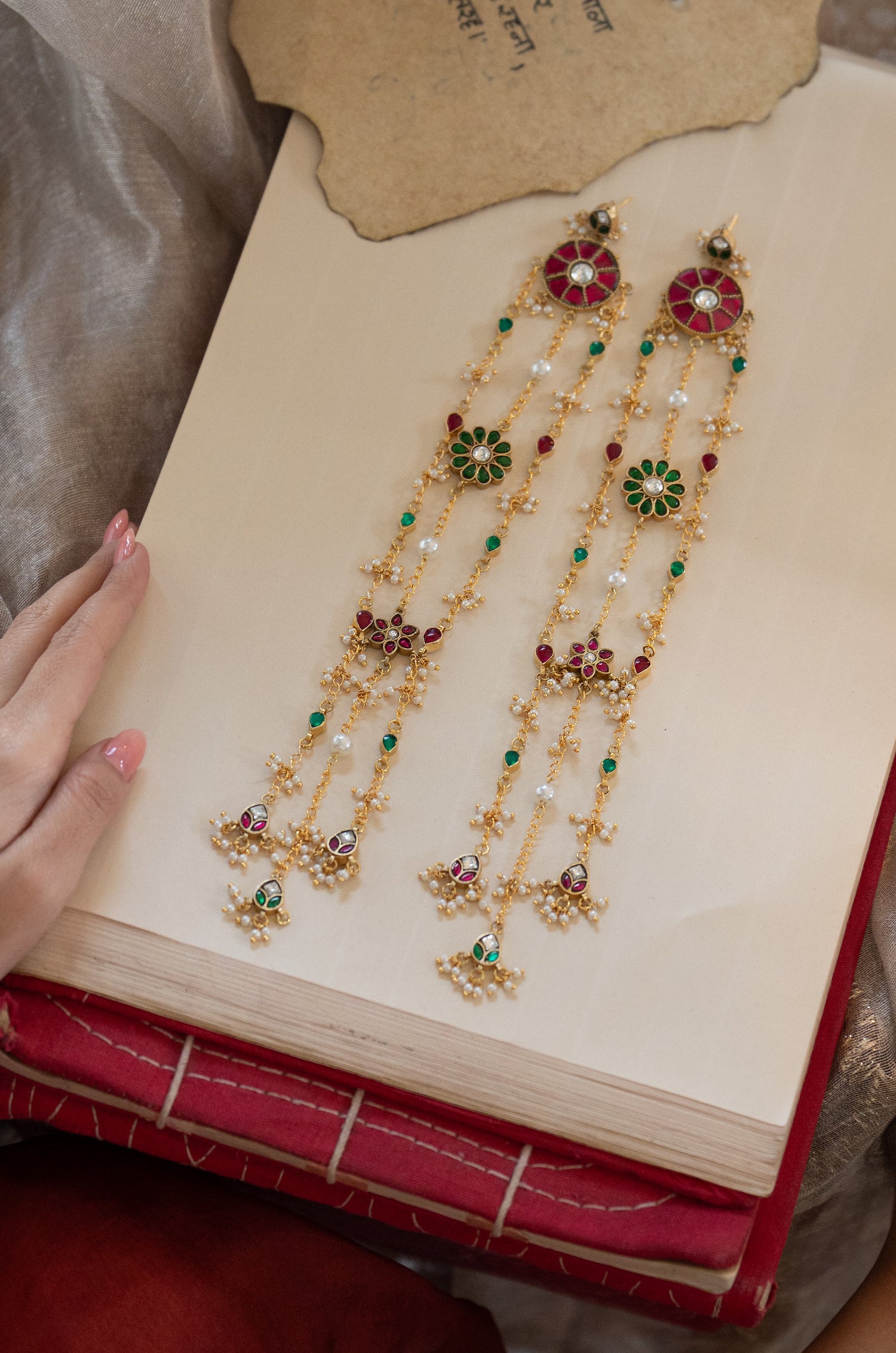 Alayna Kundan Kashmiri Earrings
