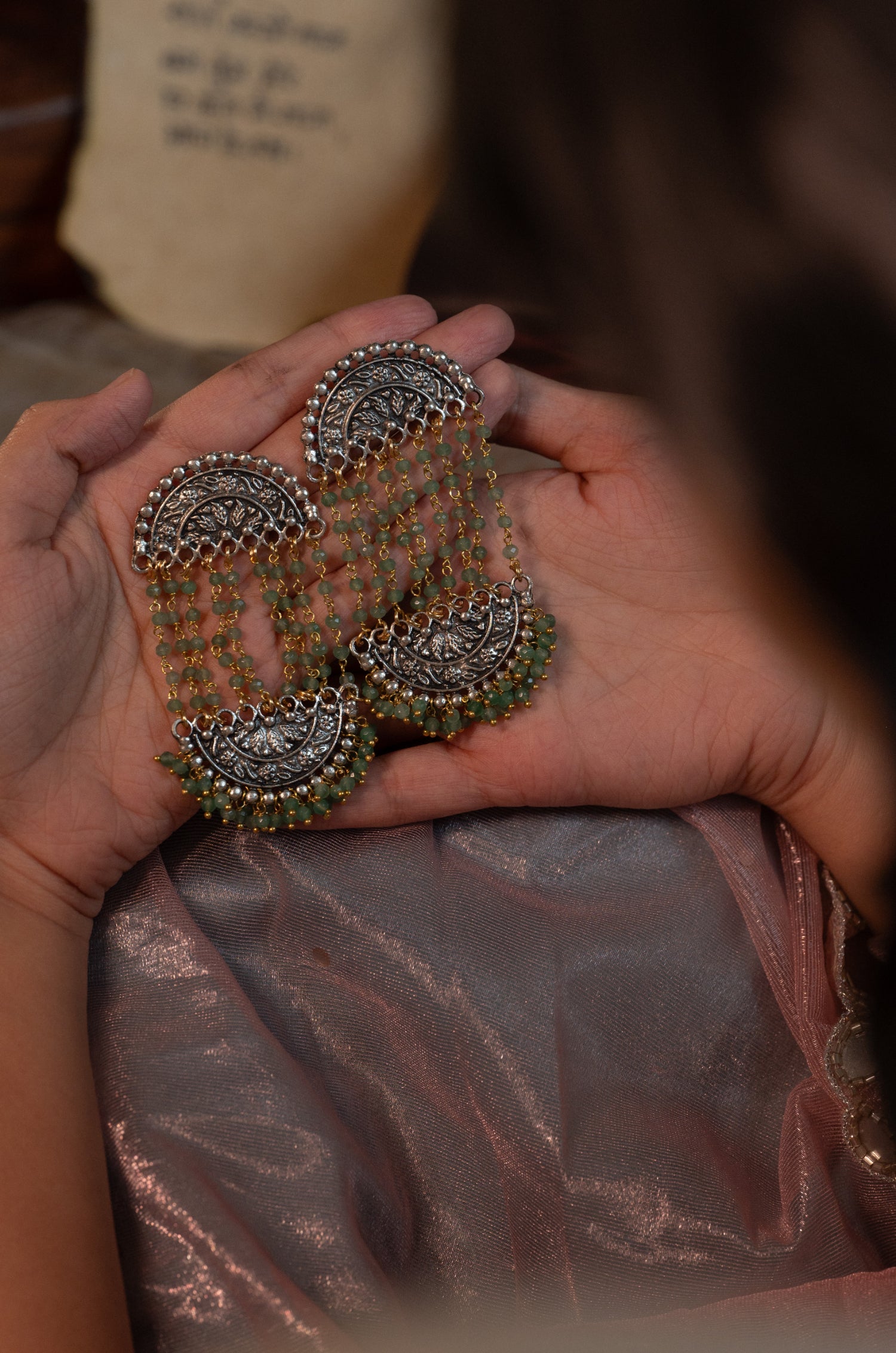 Sahara Green Earrings