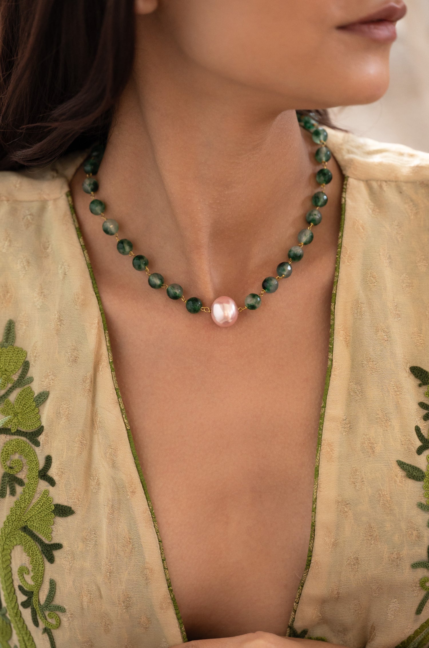 Zahreen Green Necklace