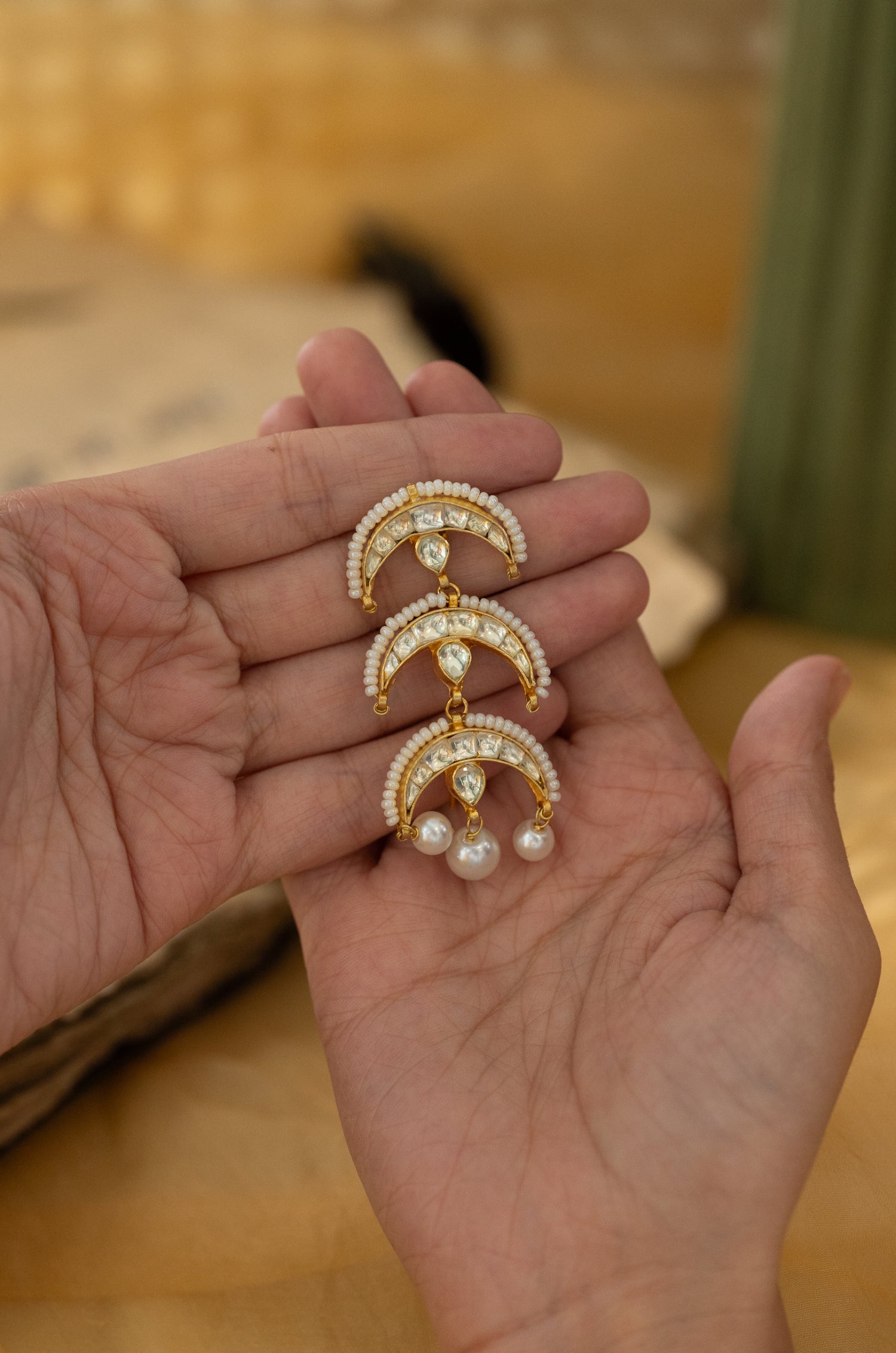 Prachi Kundan Braid Pin
