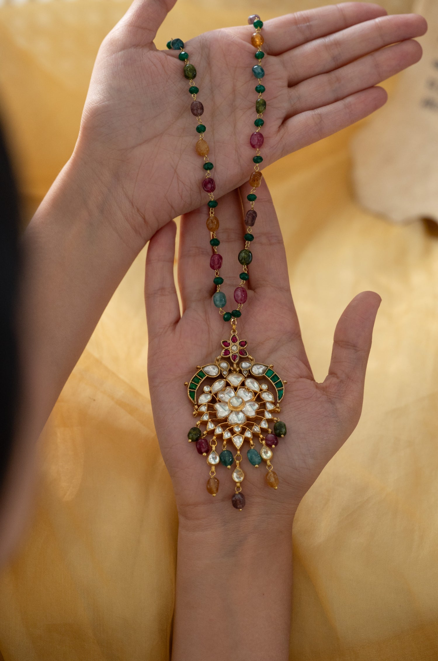 Heer Multicolored Kundan Necklace