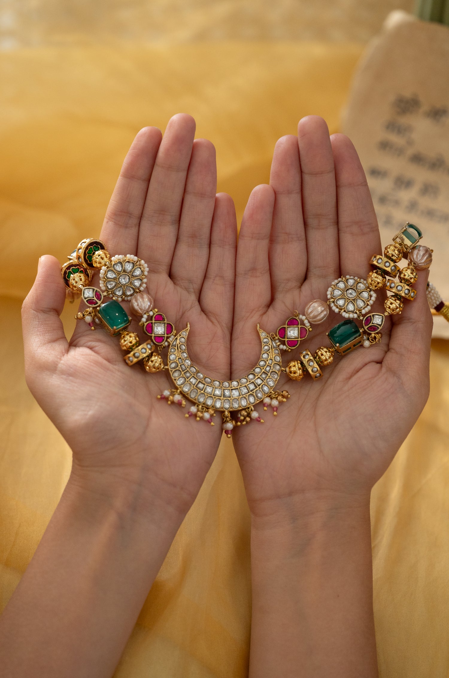 Aafreen Multicolored Kundan Necklace