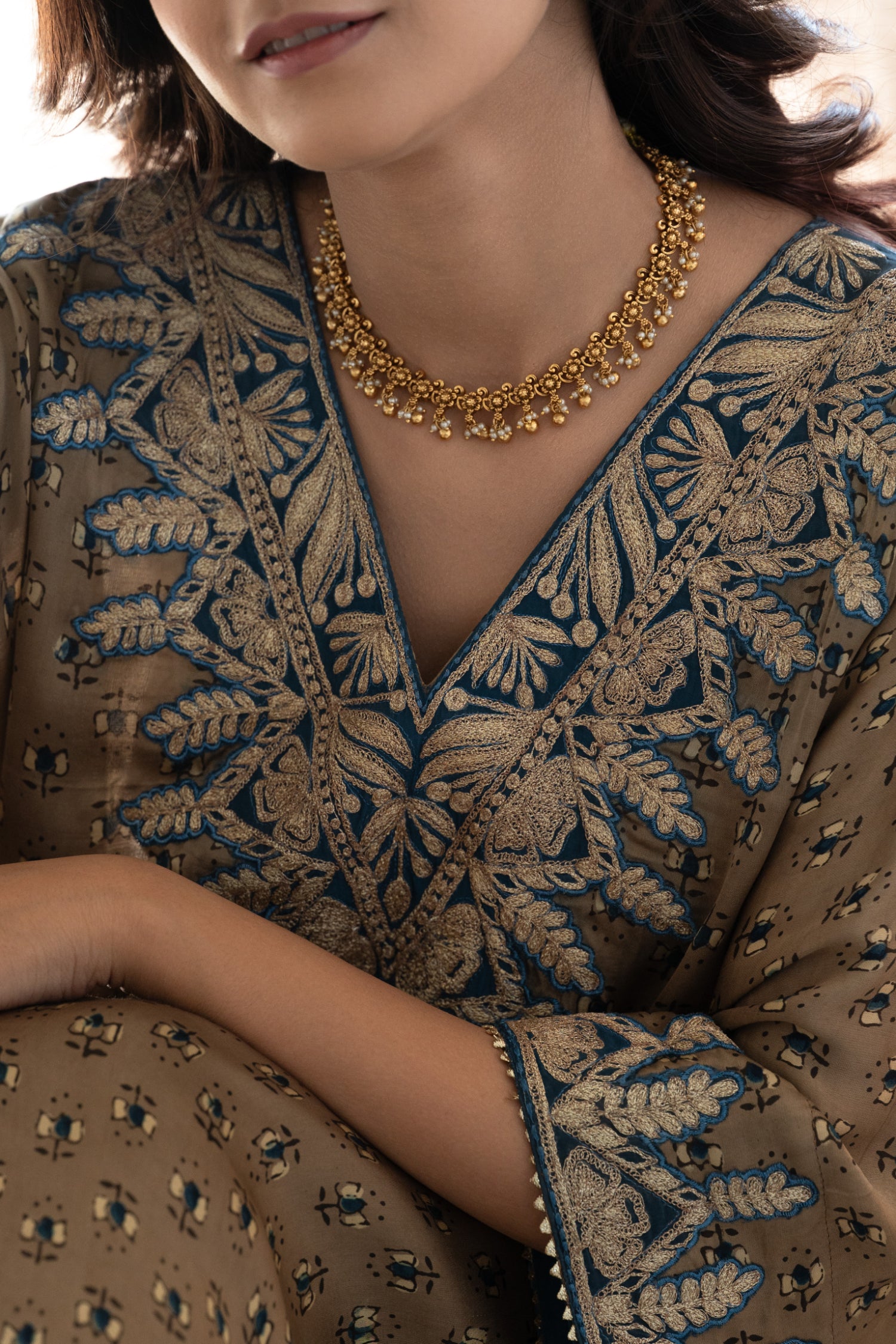 Ranisa Temple Work Necklace