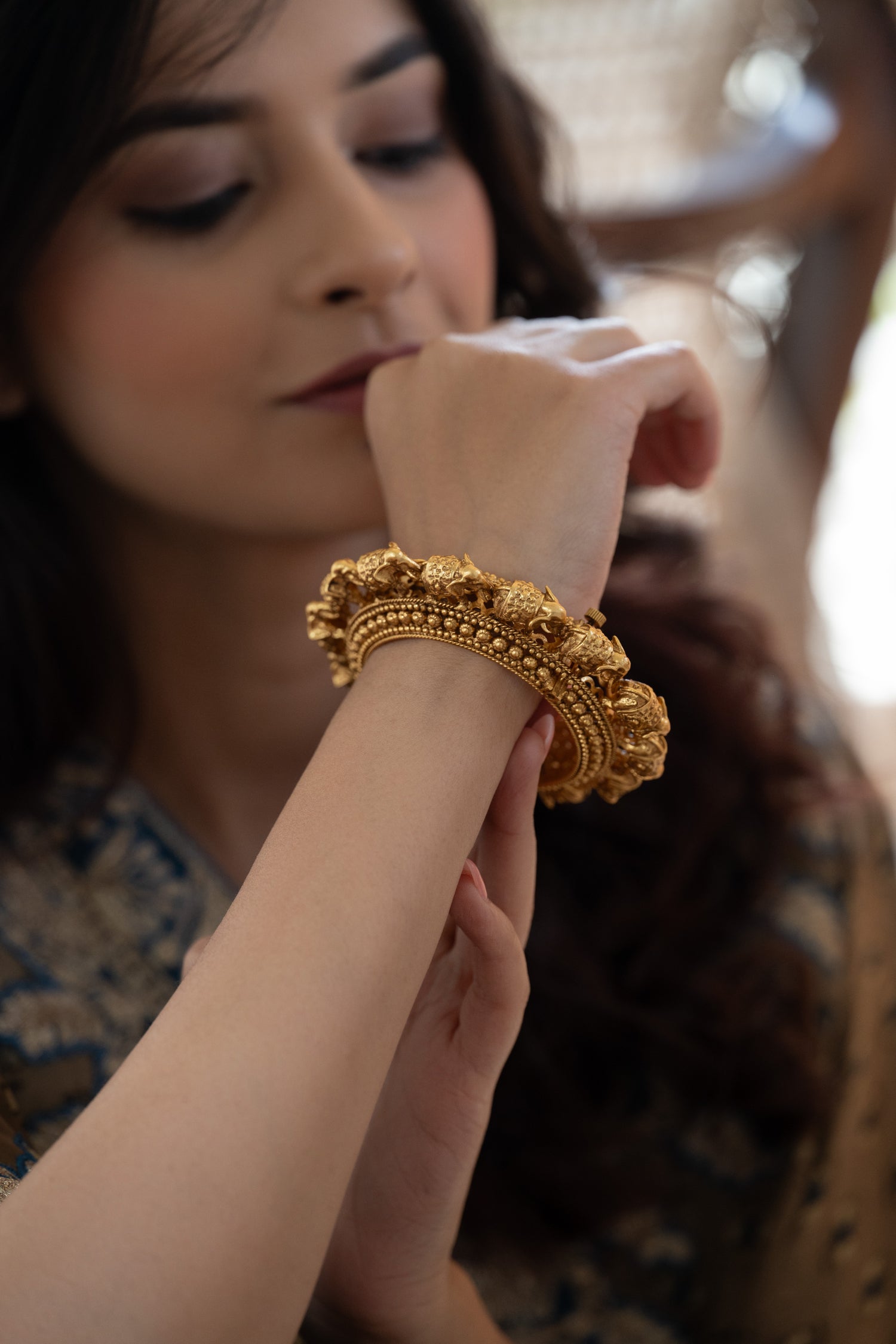 Sahana Temple Work Bangle