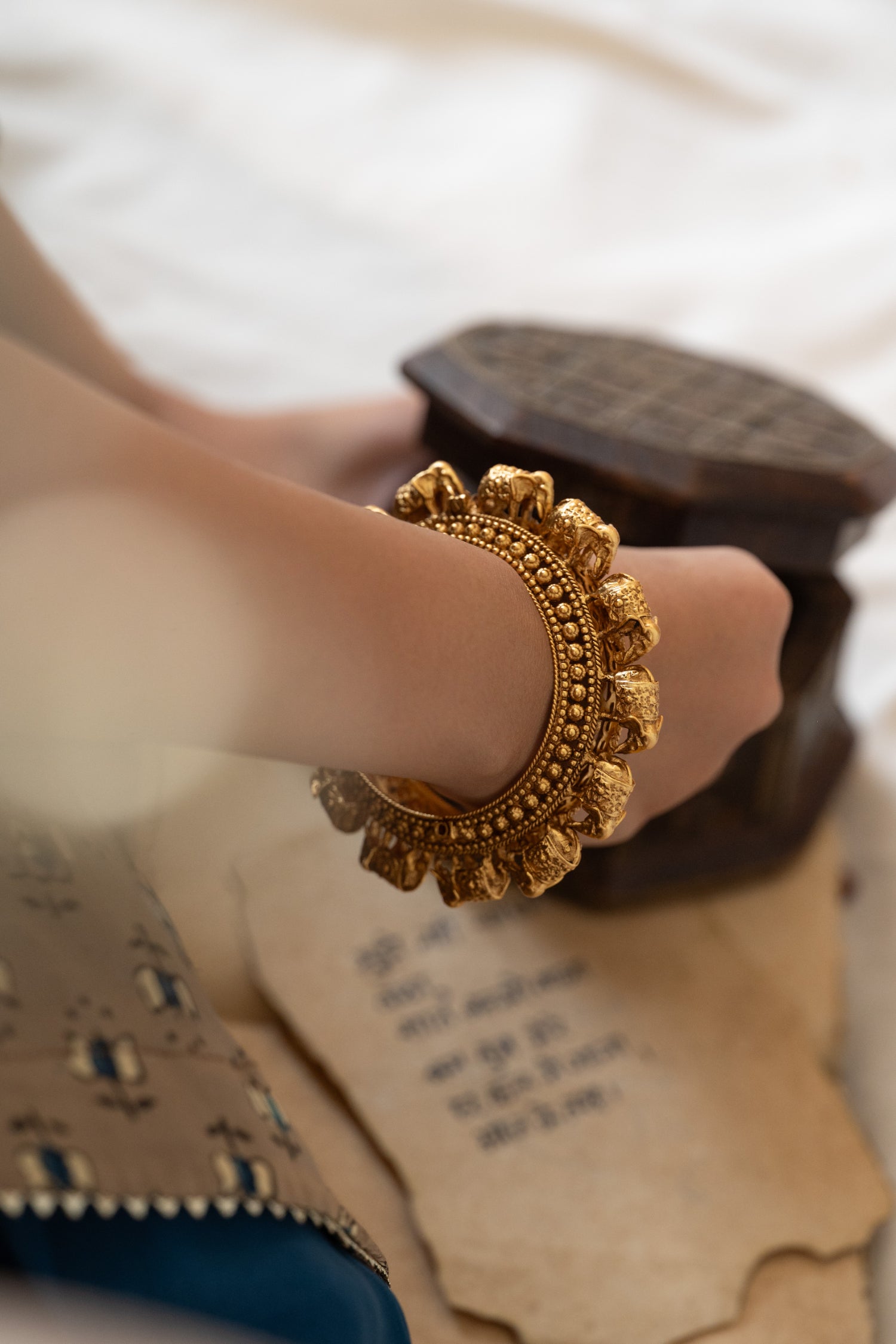 Sahana Temple Work Bangle