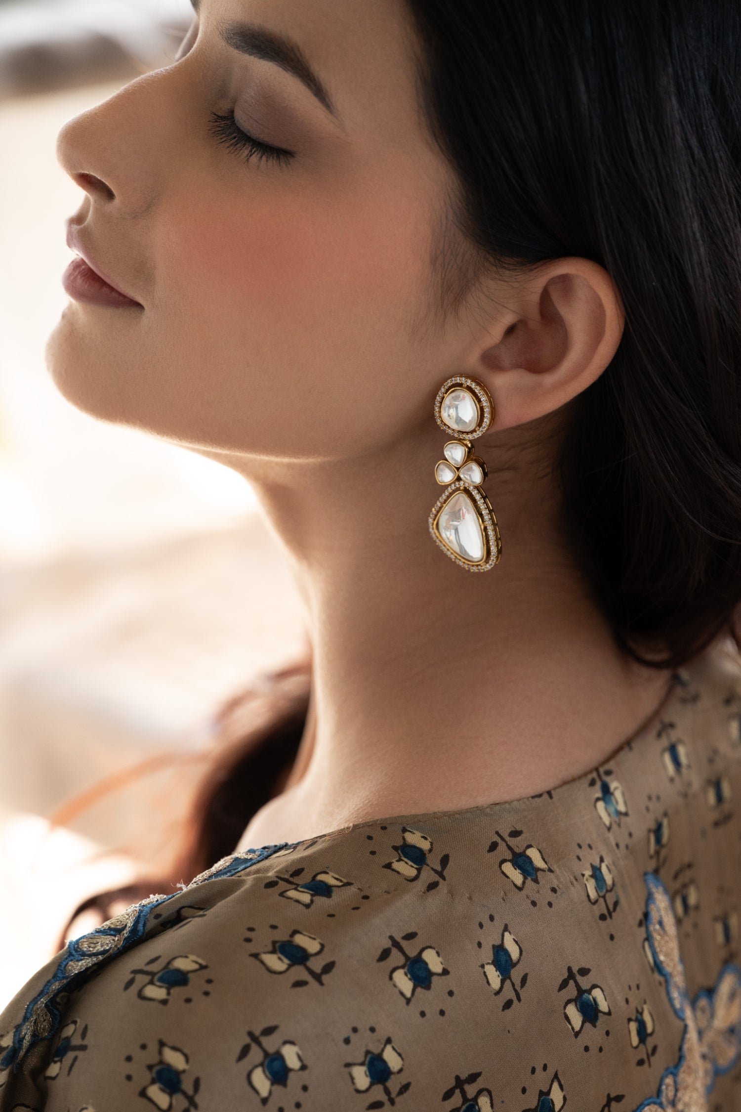 Qaira Polki Earrings