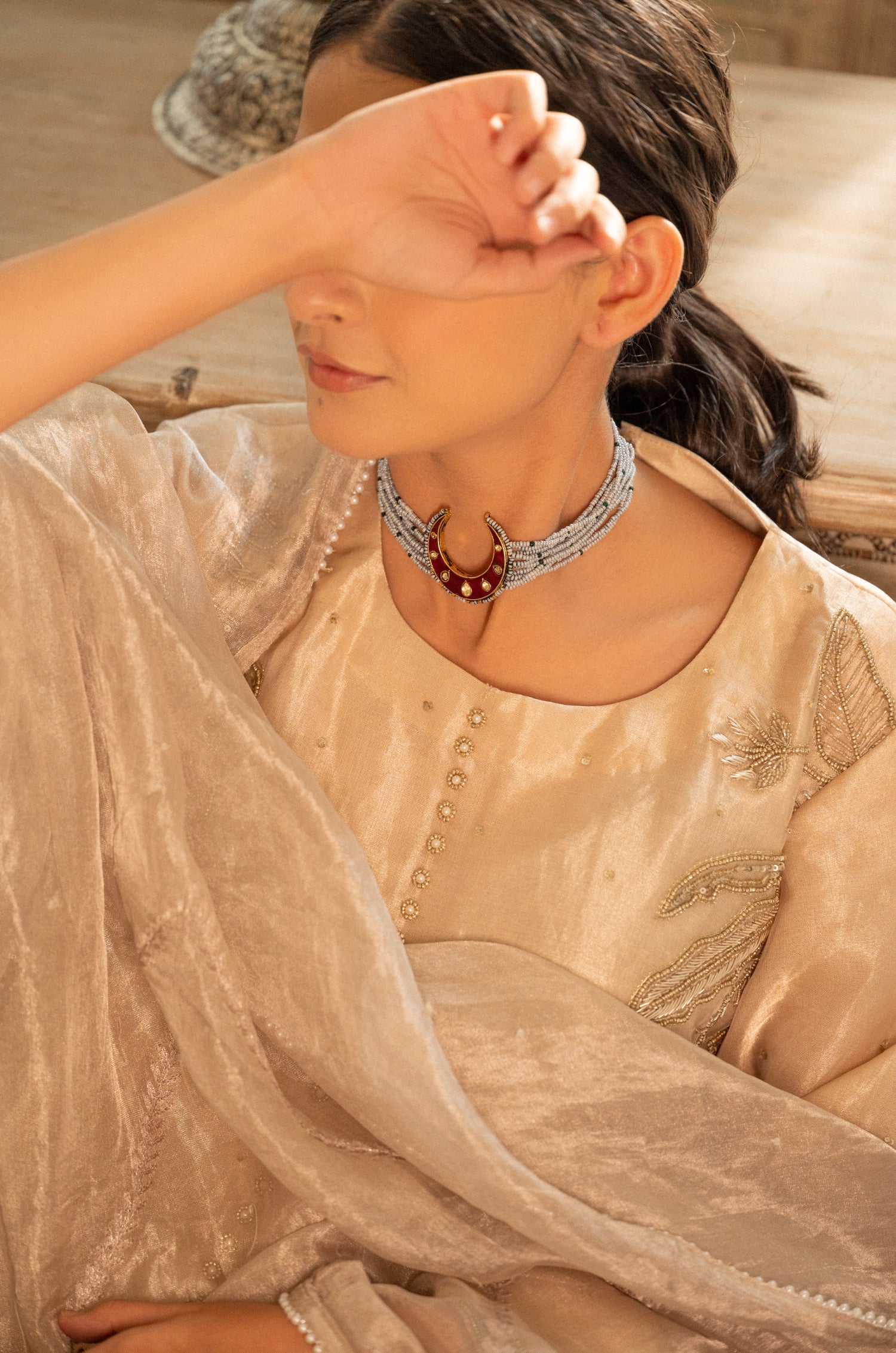 Aanya Red Choker Necklace