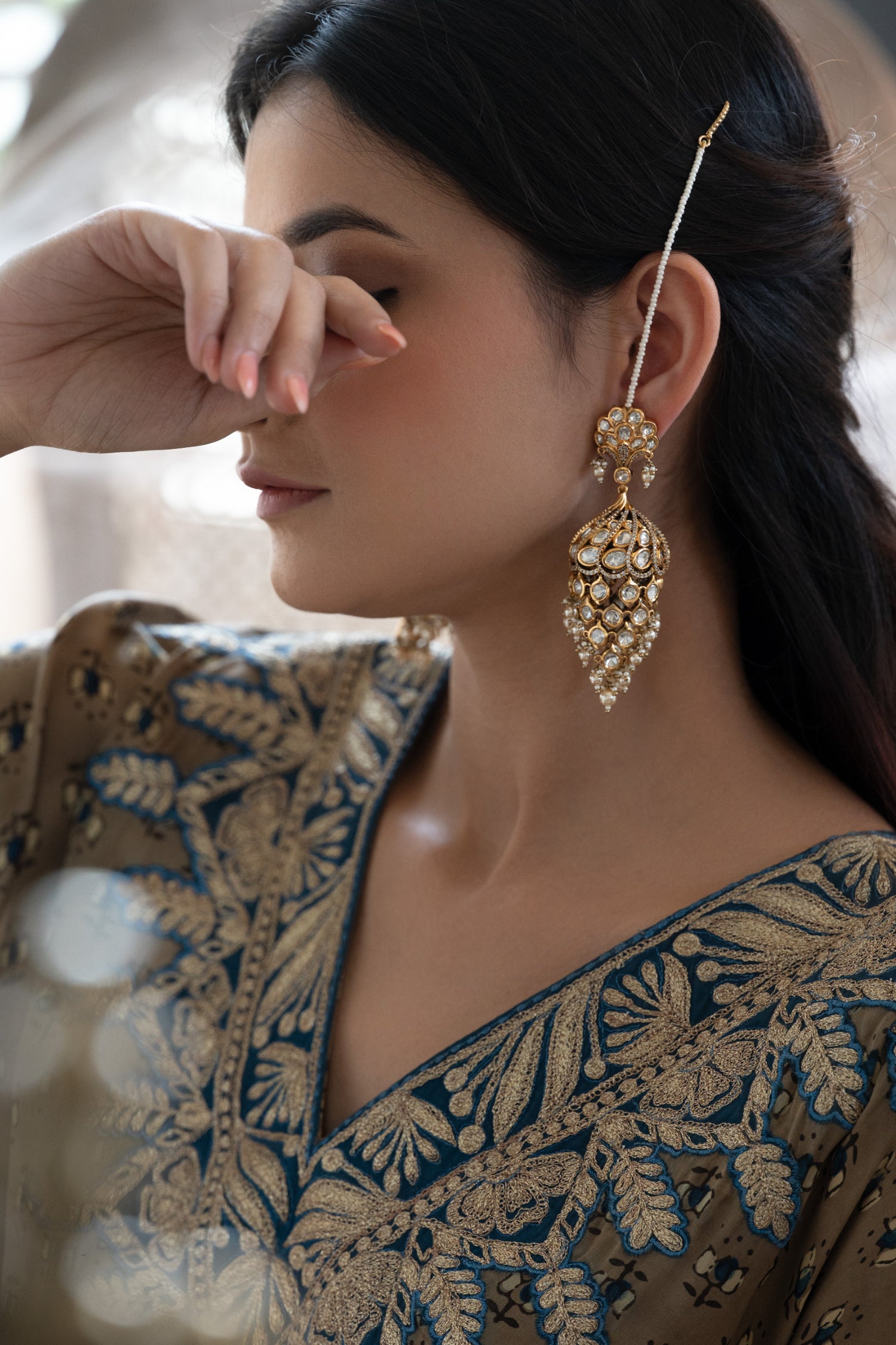 Vidhi Polki Jhumka Earrings