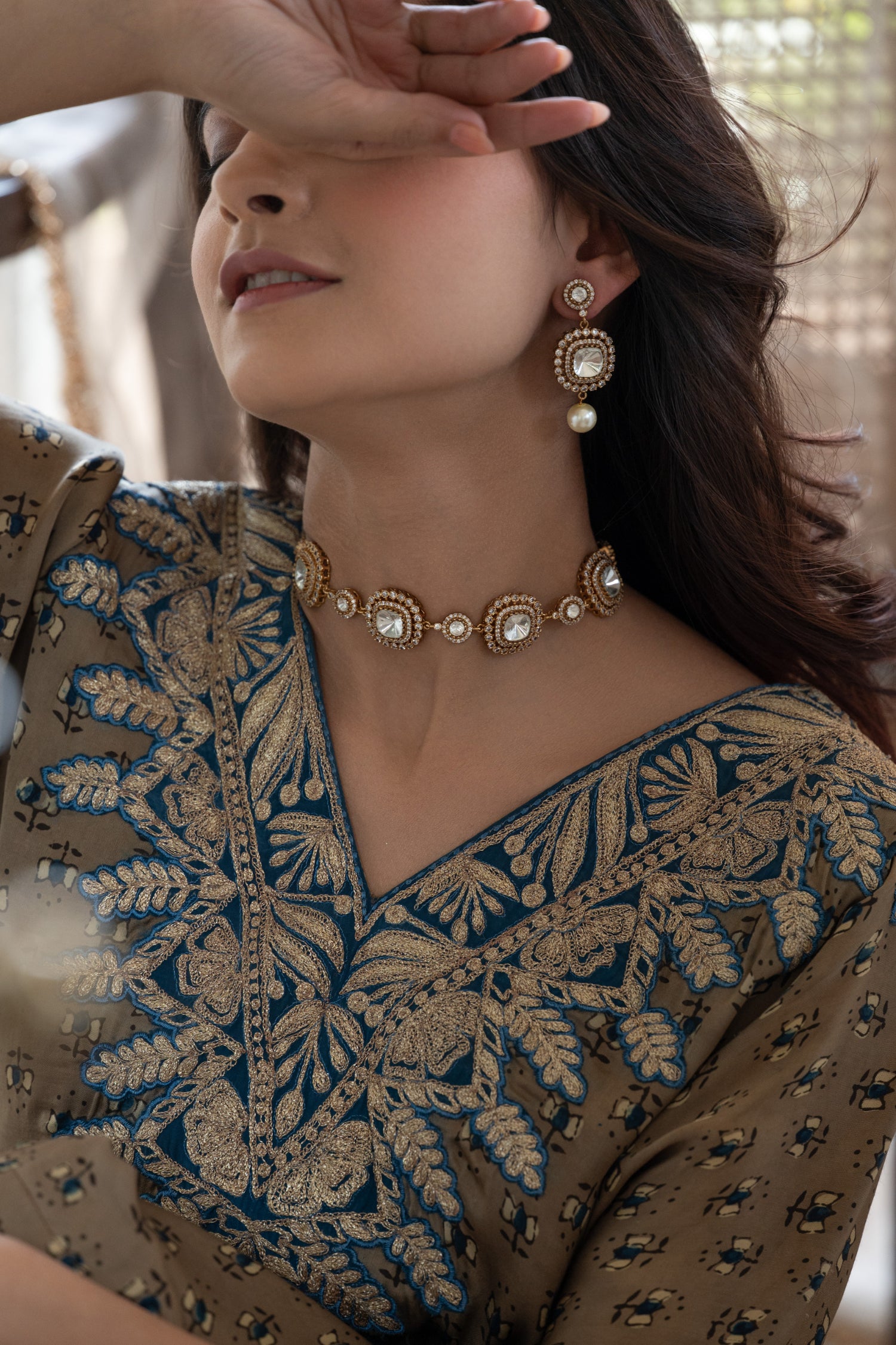 Vainavi Polki Necklace Set
