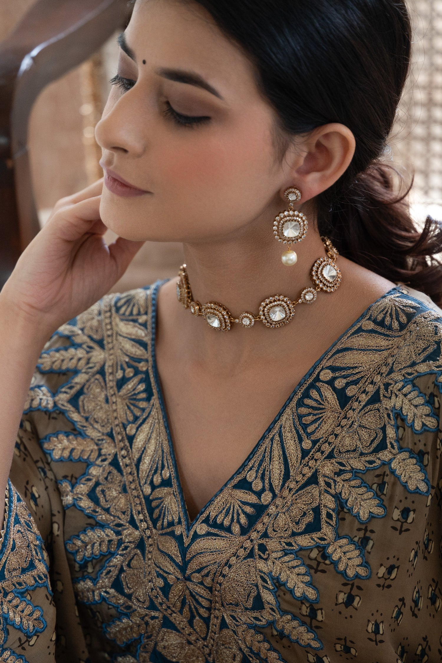 Vainavi Polki Necklace Set