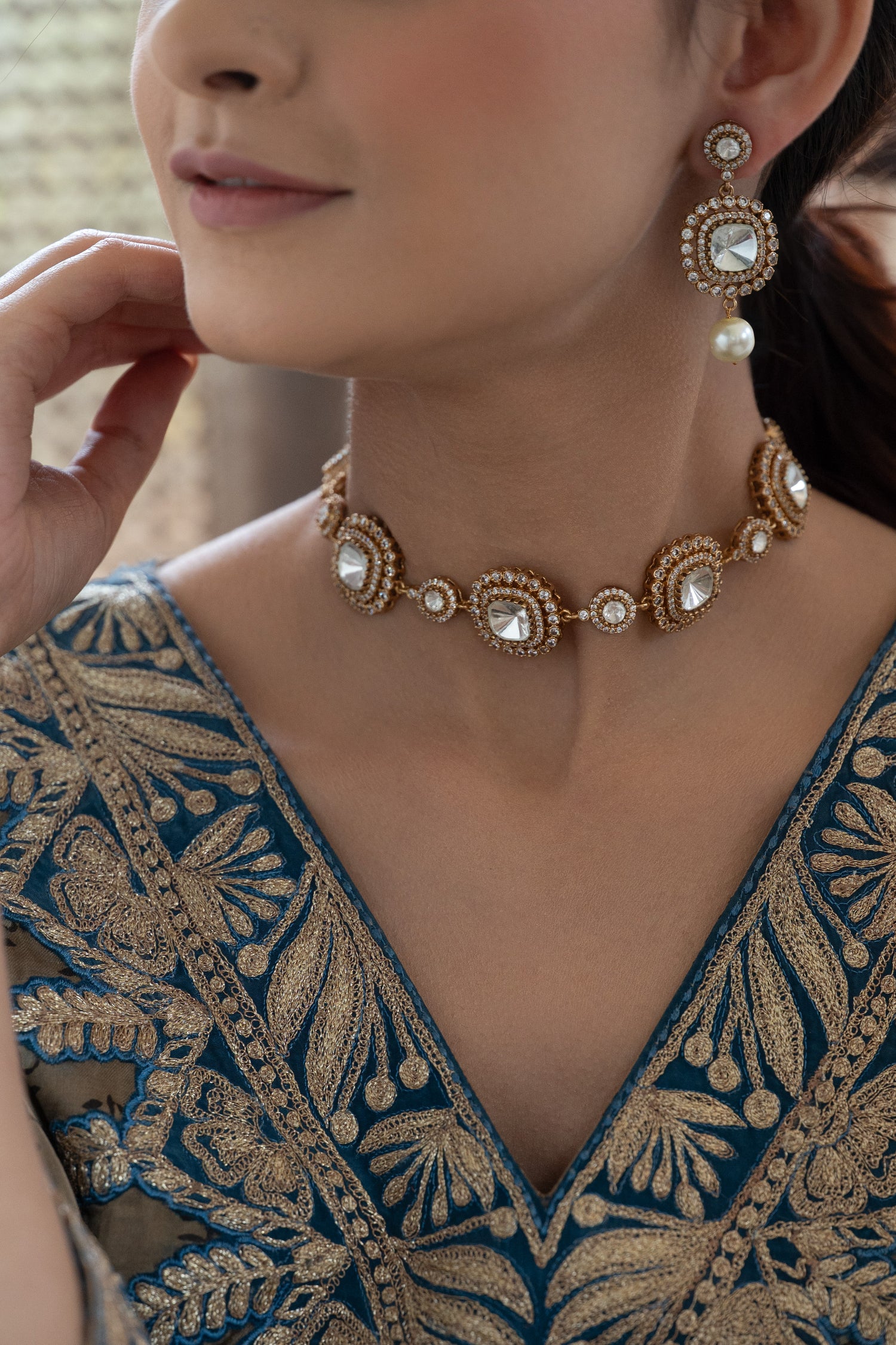 Vainavi Polki Necklace Set
