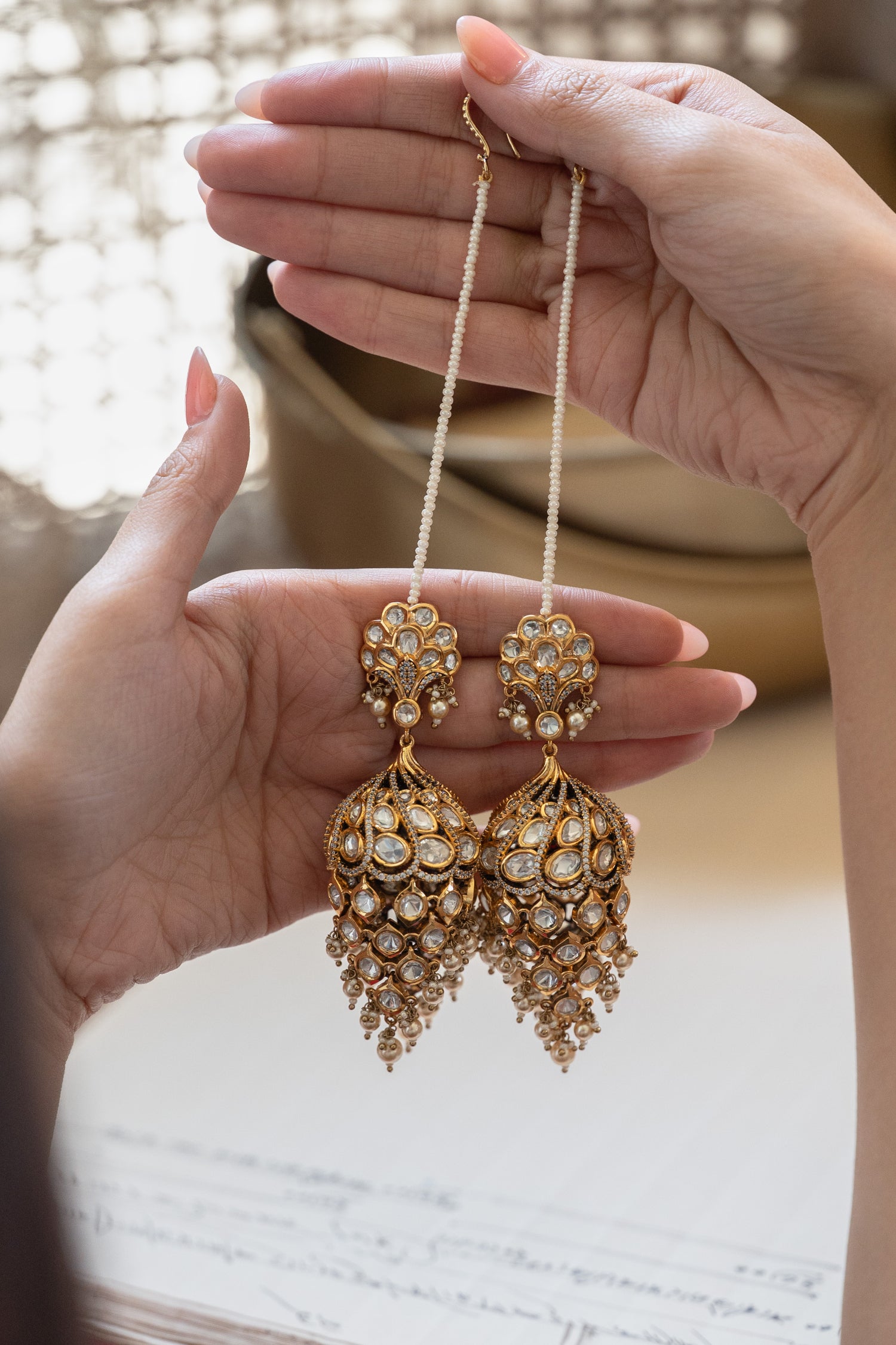 Vidhi Polki Jhumka Earrings