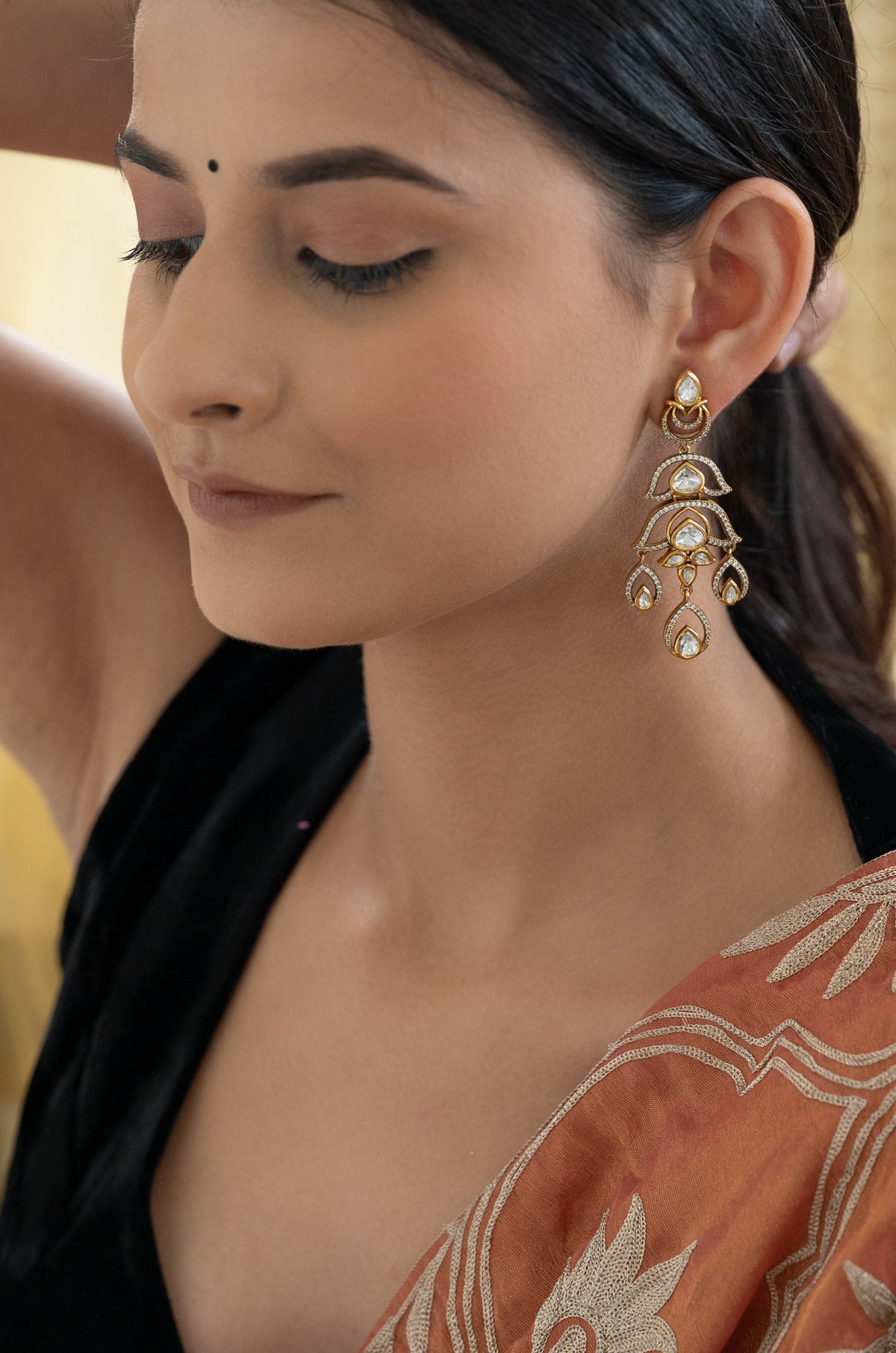 Inayat Polki Drop Earrings