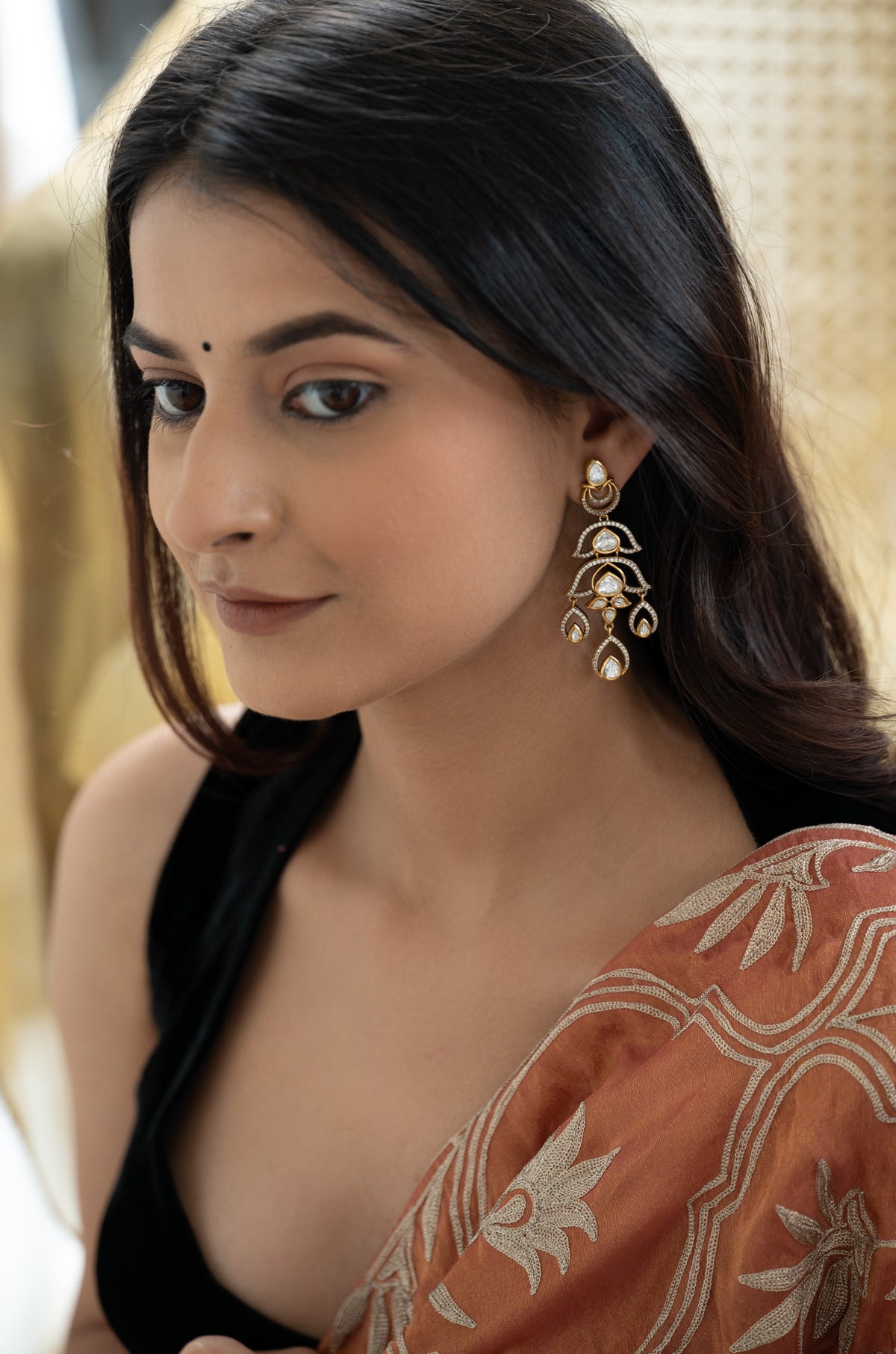 Inayat Polki Drop Earrings