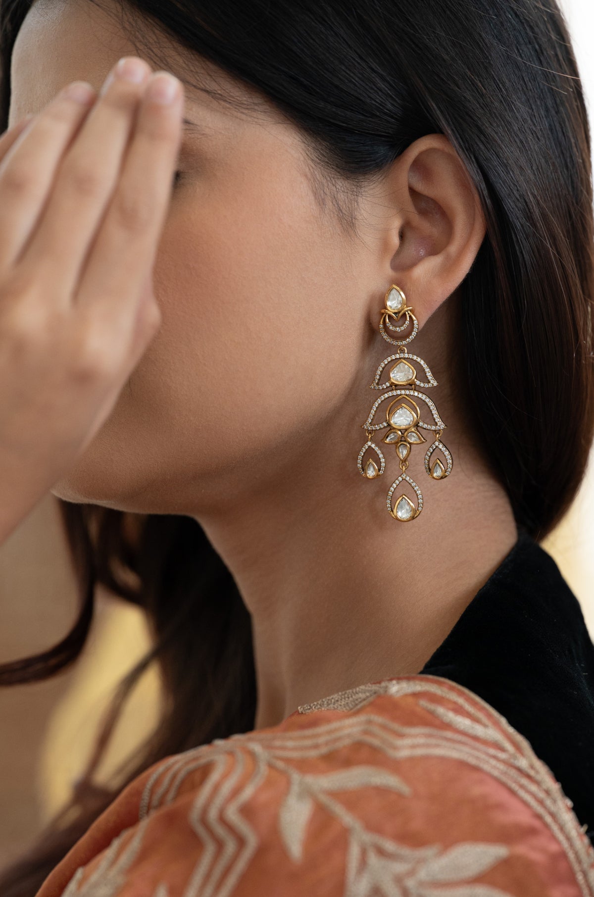 Inayat Polki Drop Earrings