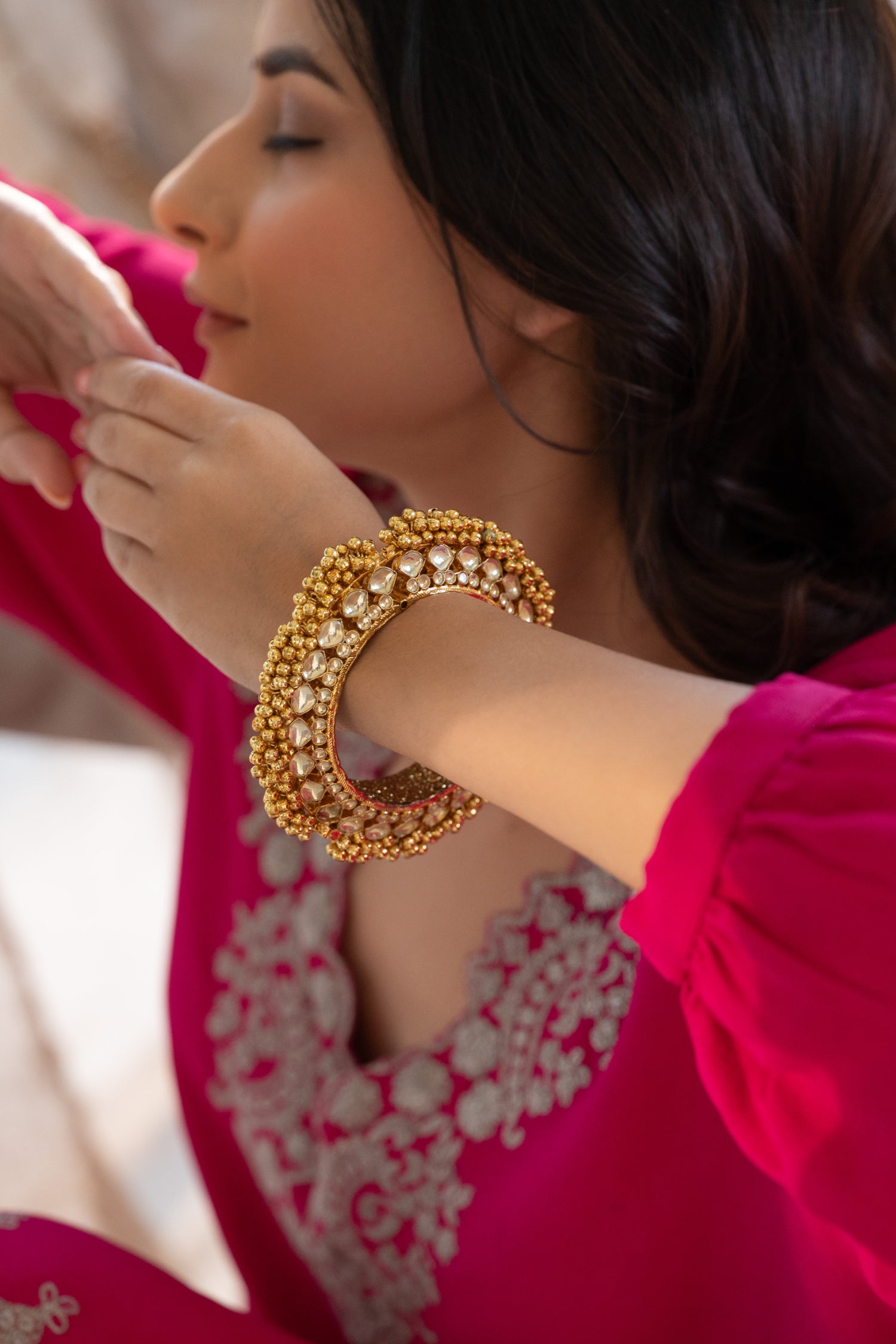 Kamini Kundan Pacheli Bangle