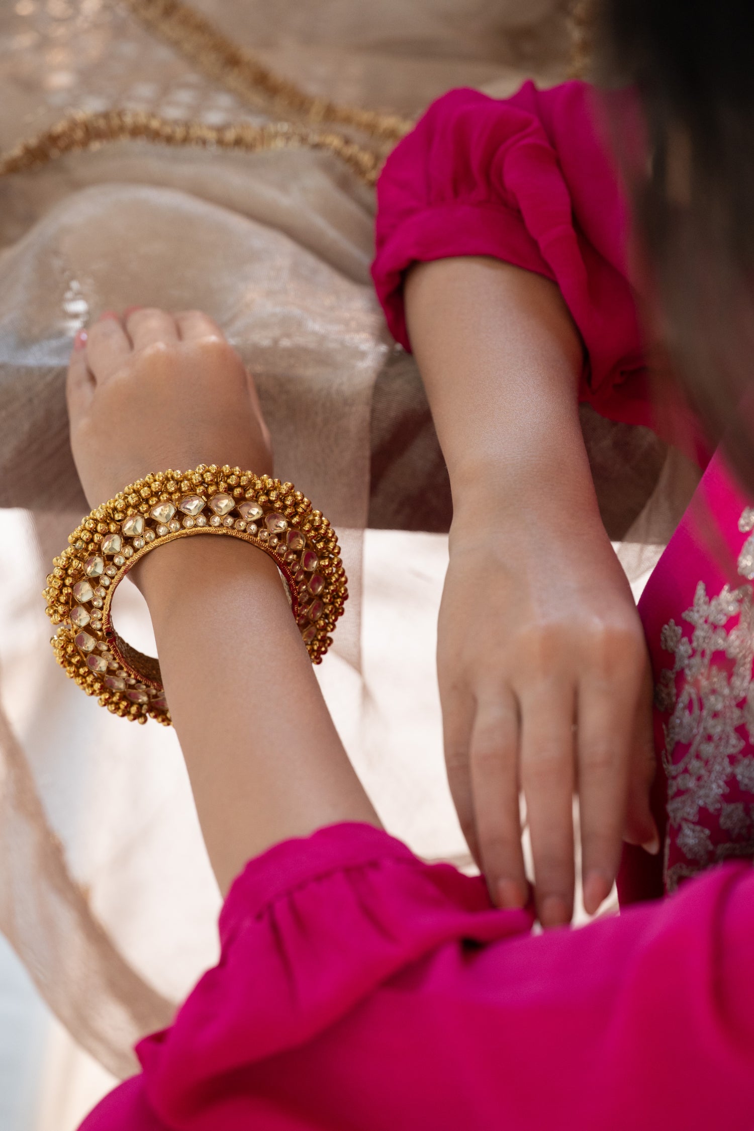 Kamini Kundan Pacheli Bangle