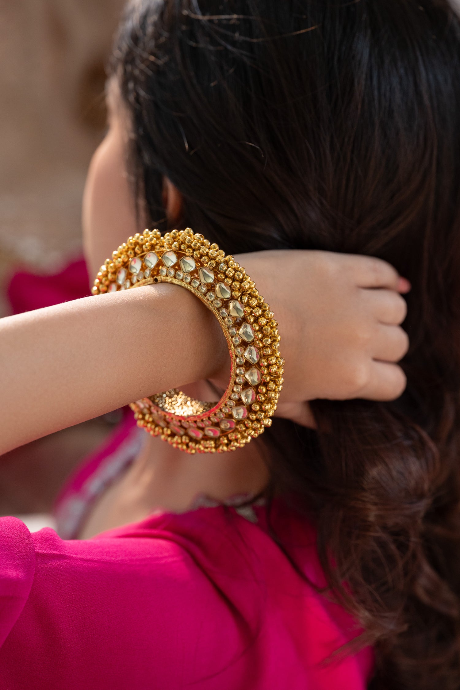 Kamini Kundan Pacheli Bangle