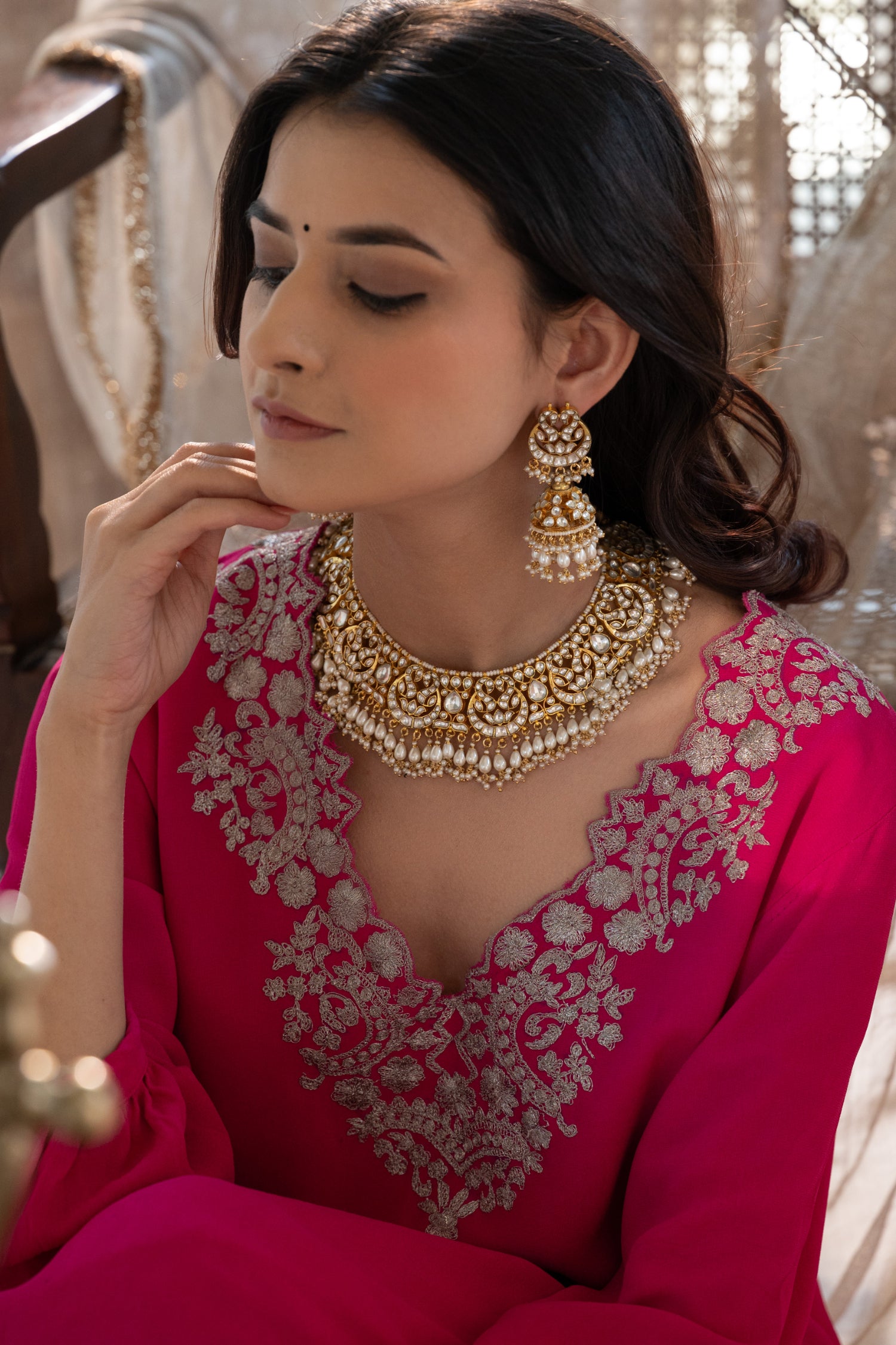 Anayat Kundan Necklace Set
