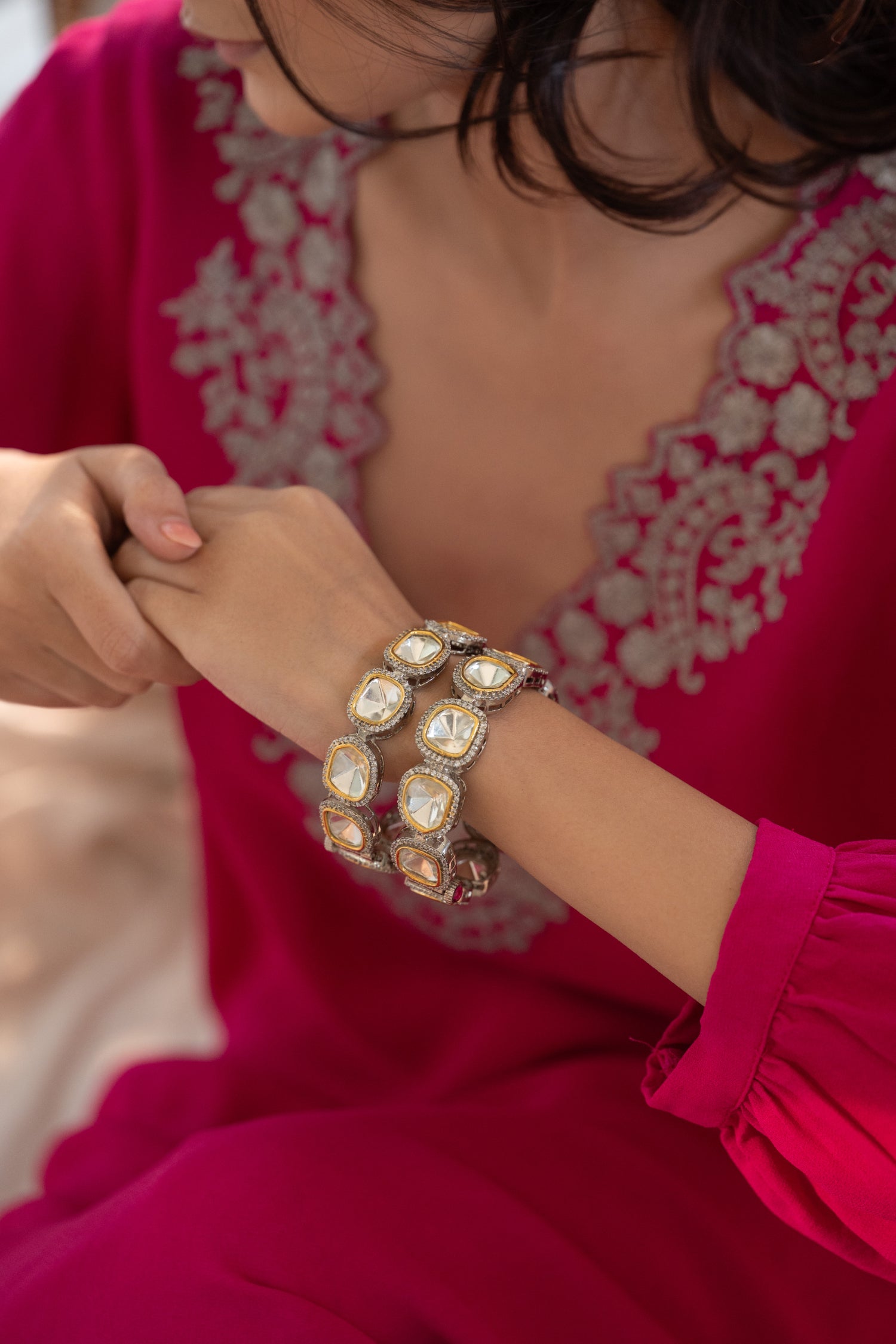 Ramika Polki Bangles - Set of 2