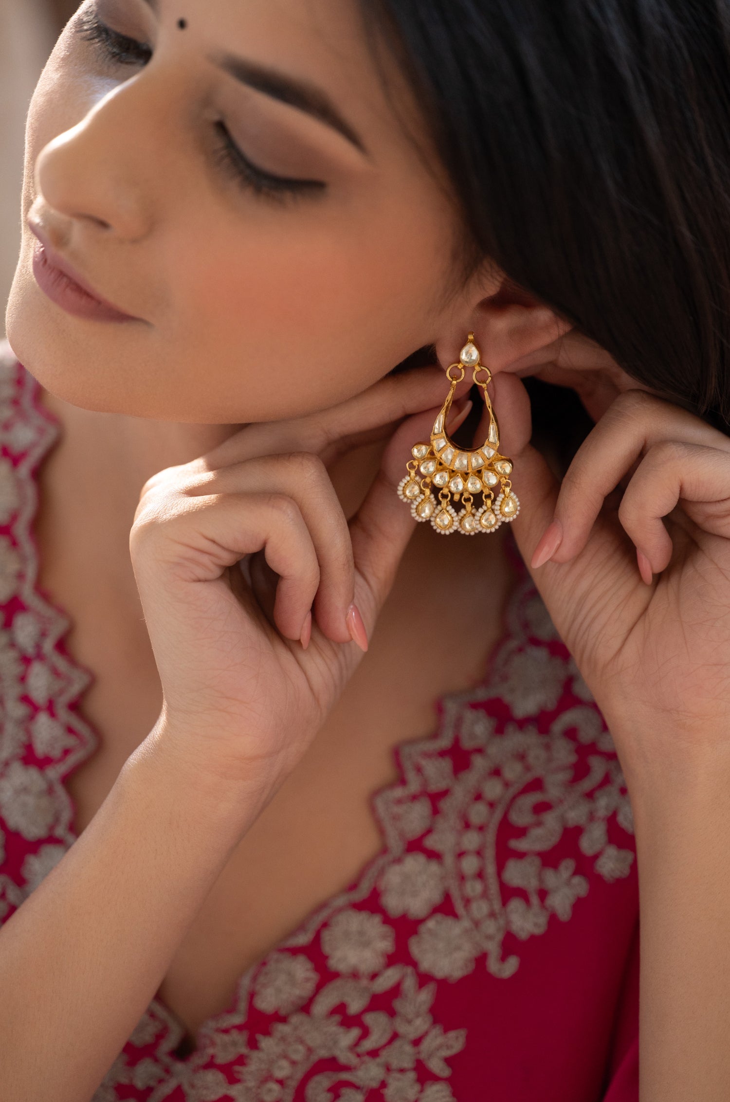 Charvi  Kundan Earrings