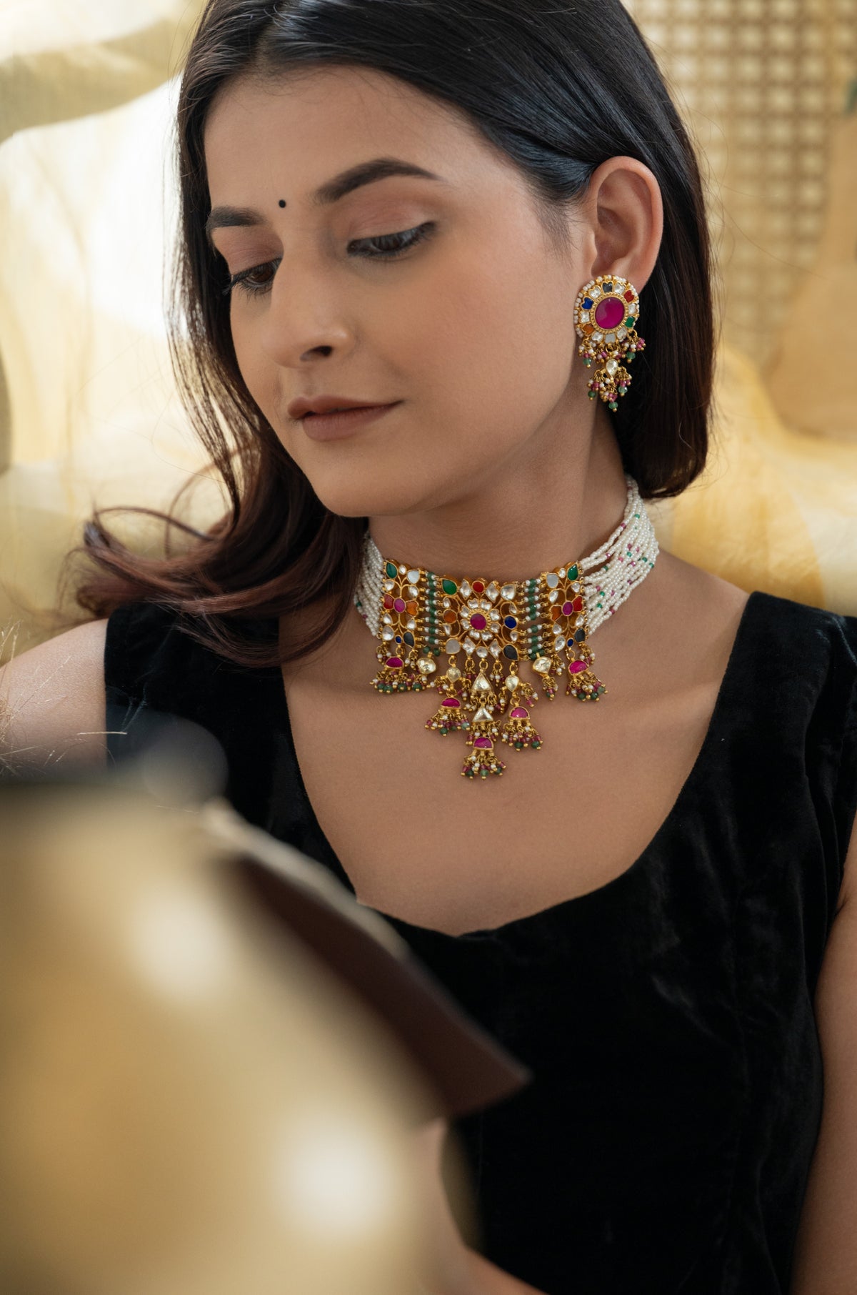 Afsana Statement Pearl Necklace Set