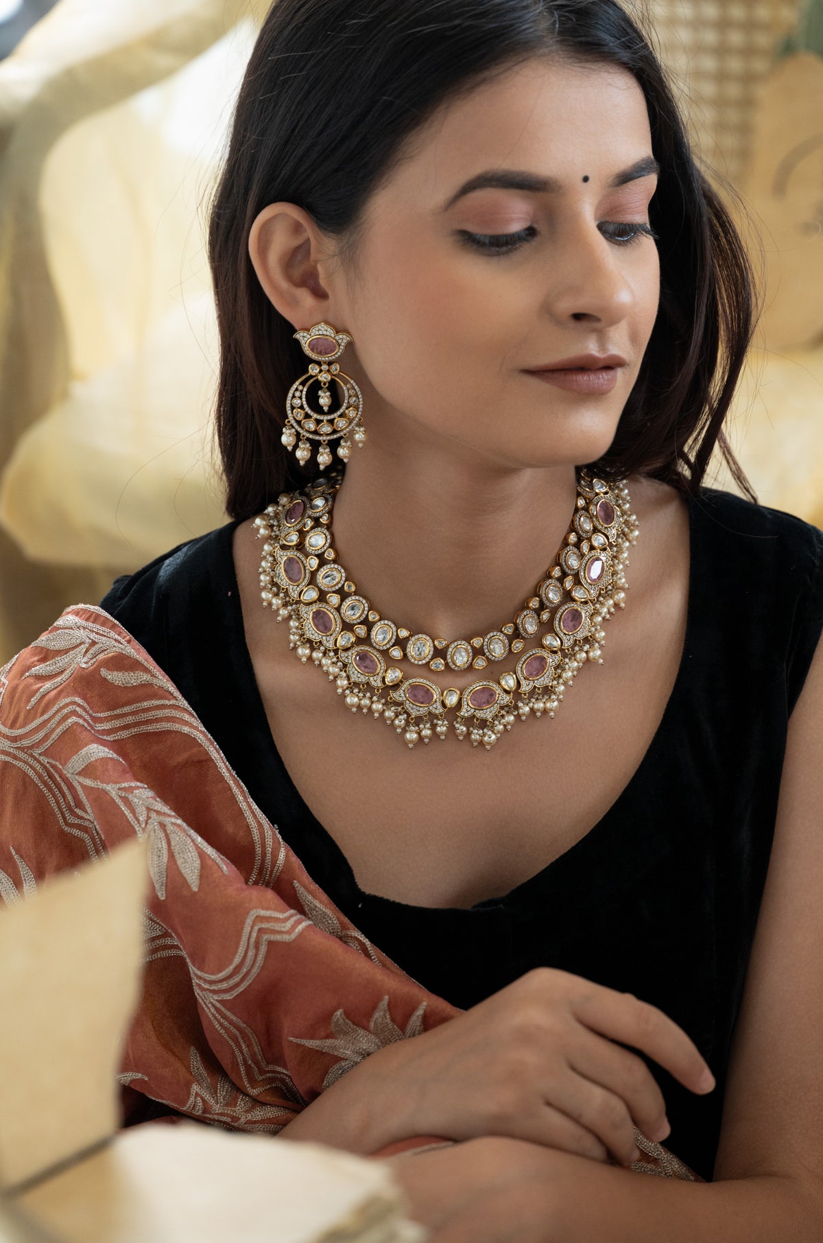 Lavisha Polki Necklace Set