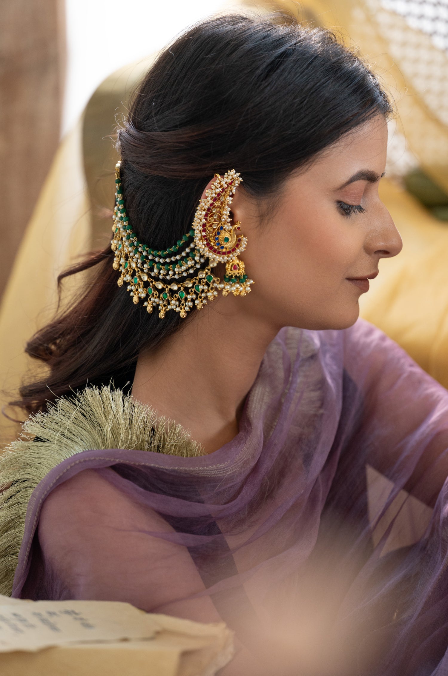 Nimisha Kundan Jhumka Earcuffs