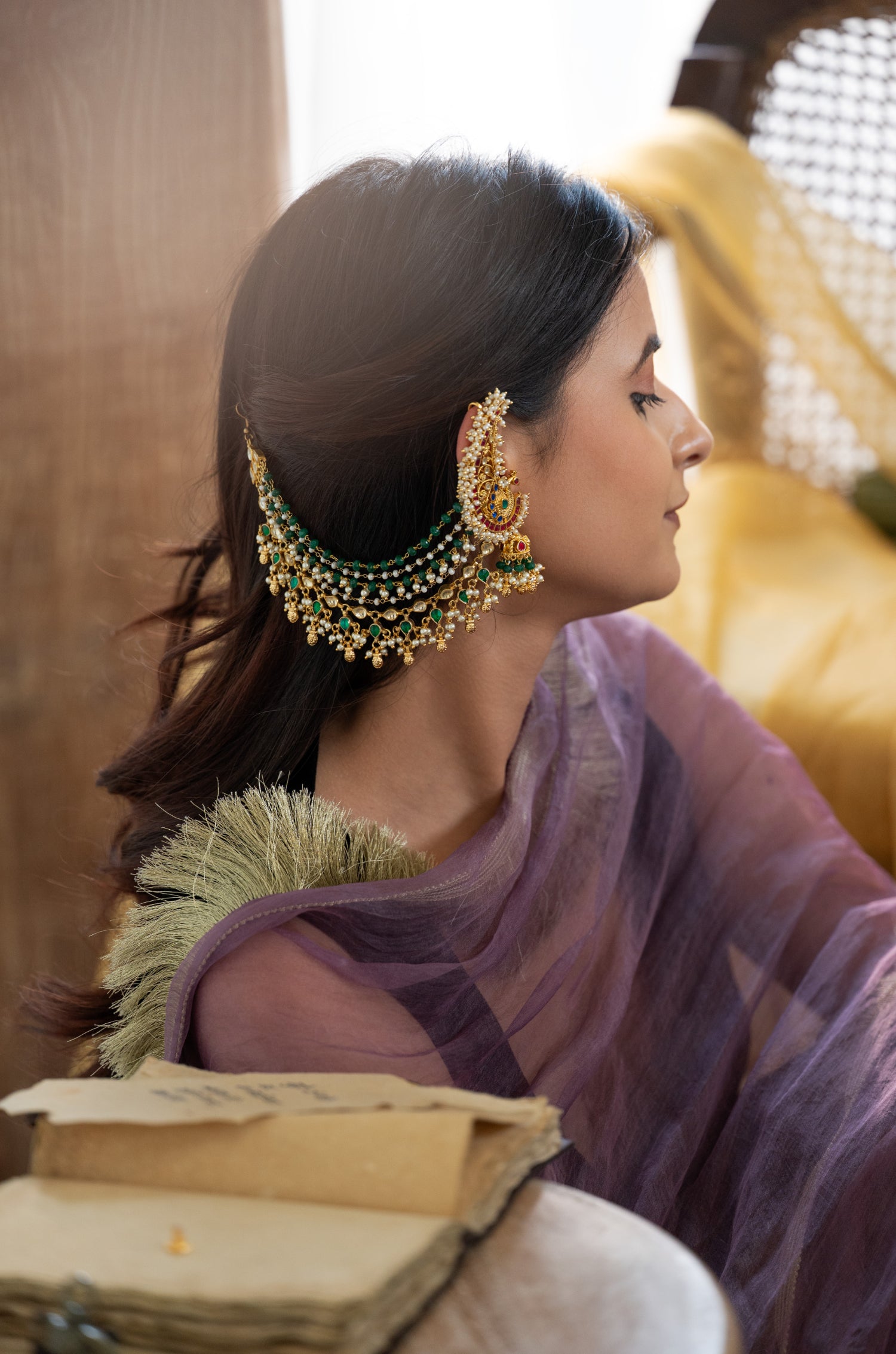 Nimisha Kundan Jhumka Earcuffs