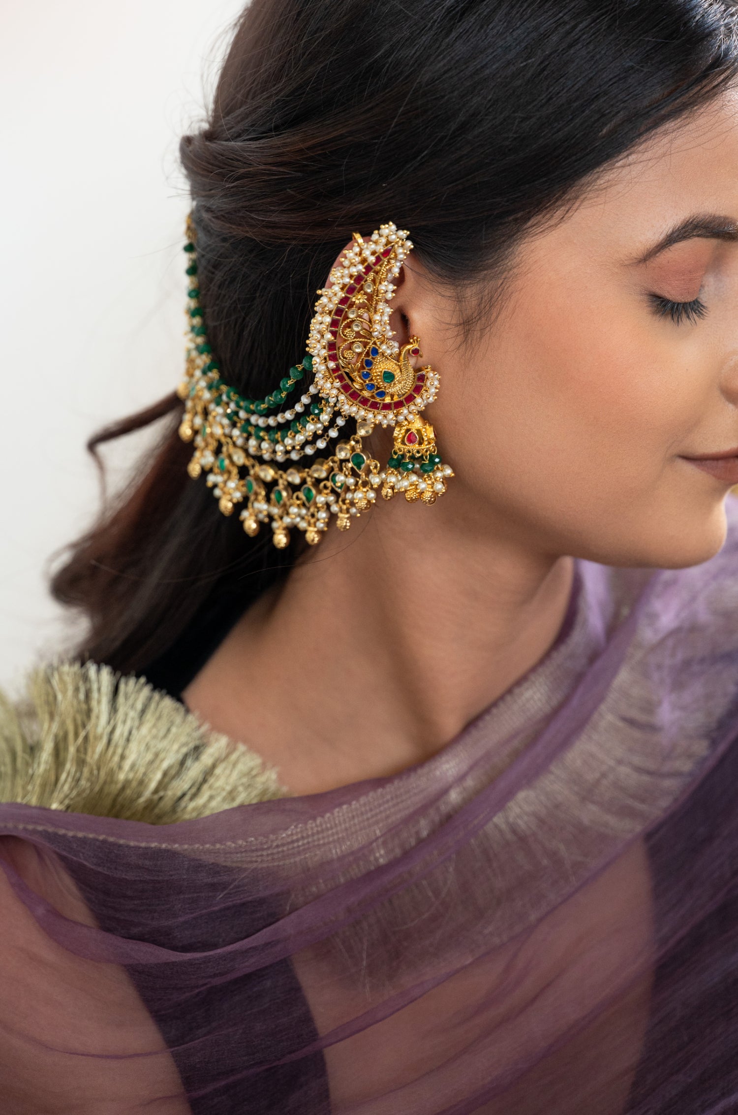 Nimisha Kundan Jhumka Earcuffs