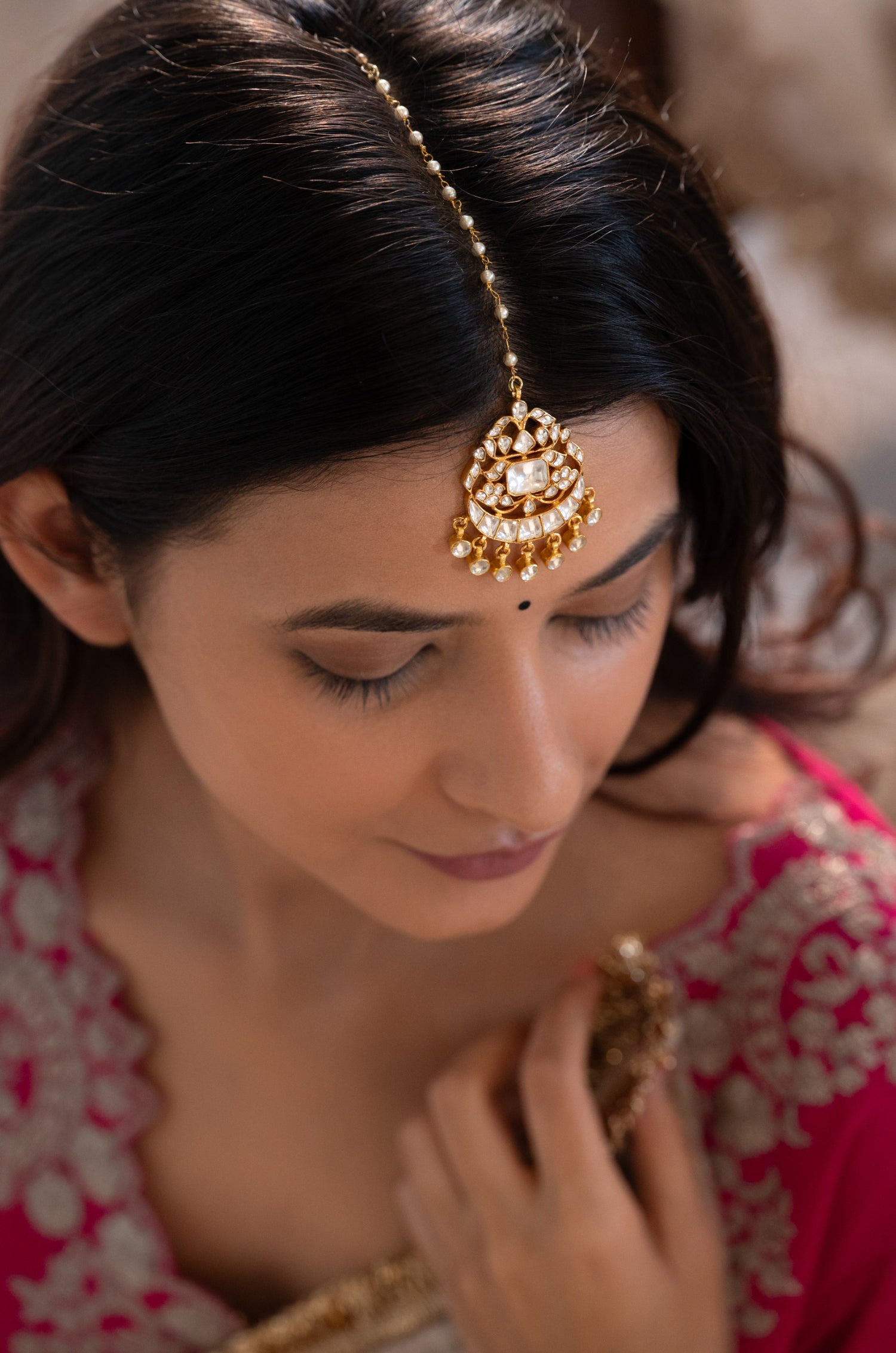 Anaisa Kundan Maang Tikka