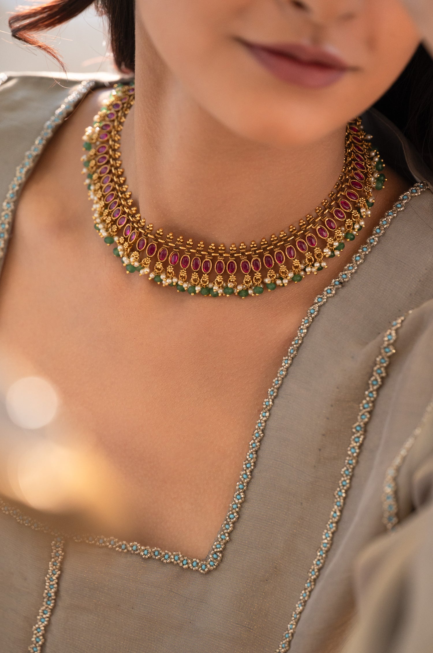 Fiyana Red Temple Choker