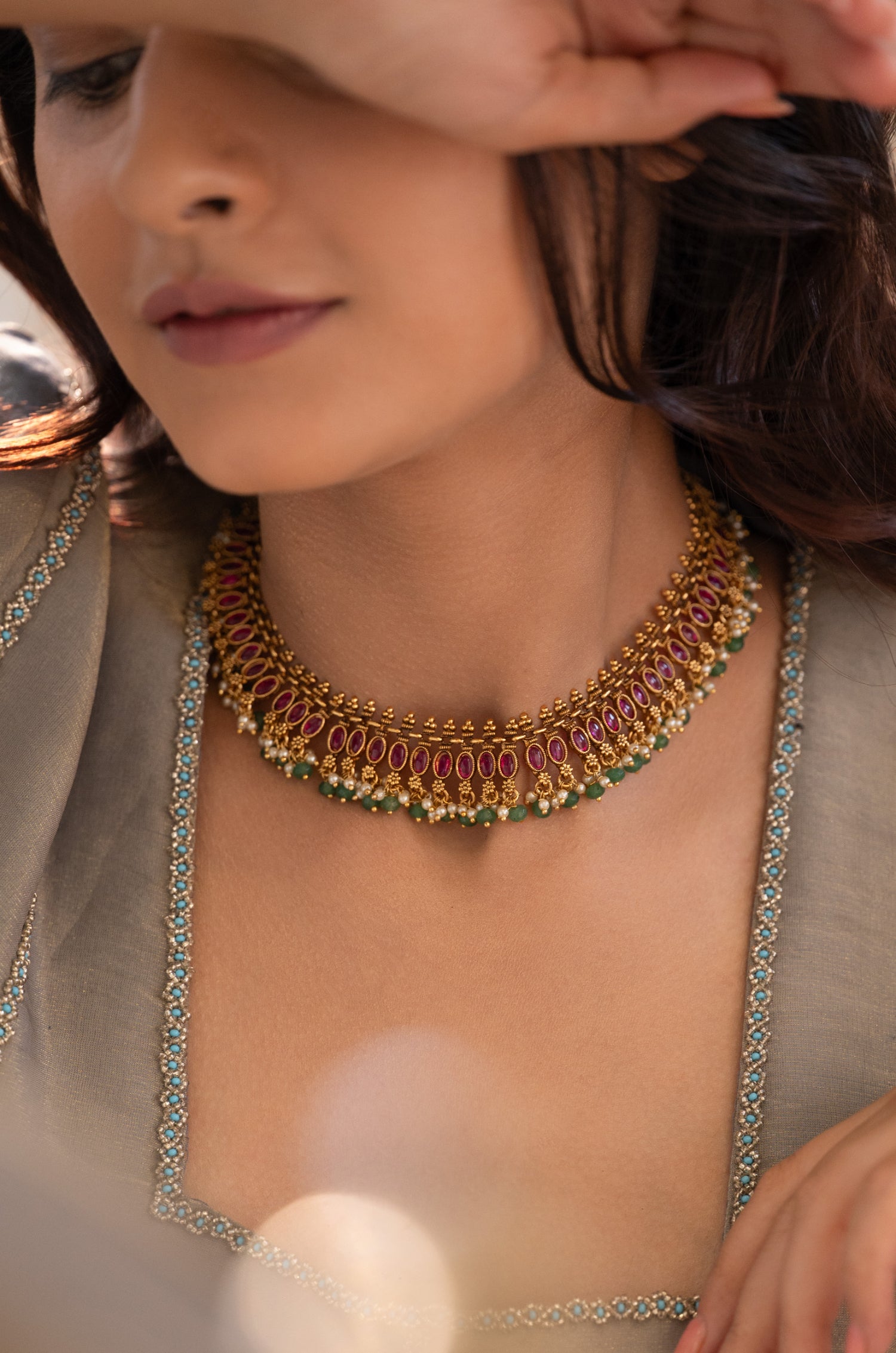 Fiyana Red Temple Choker