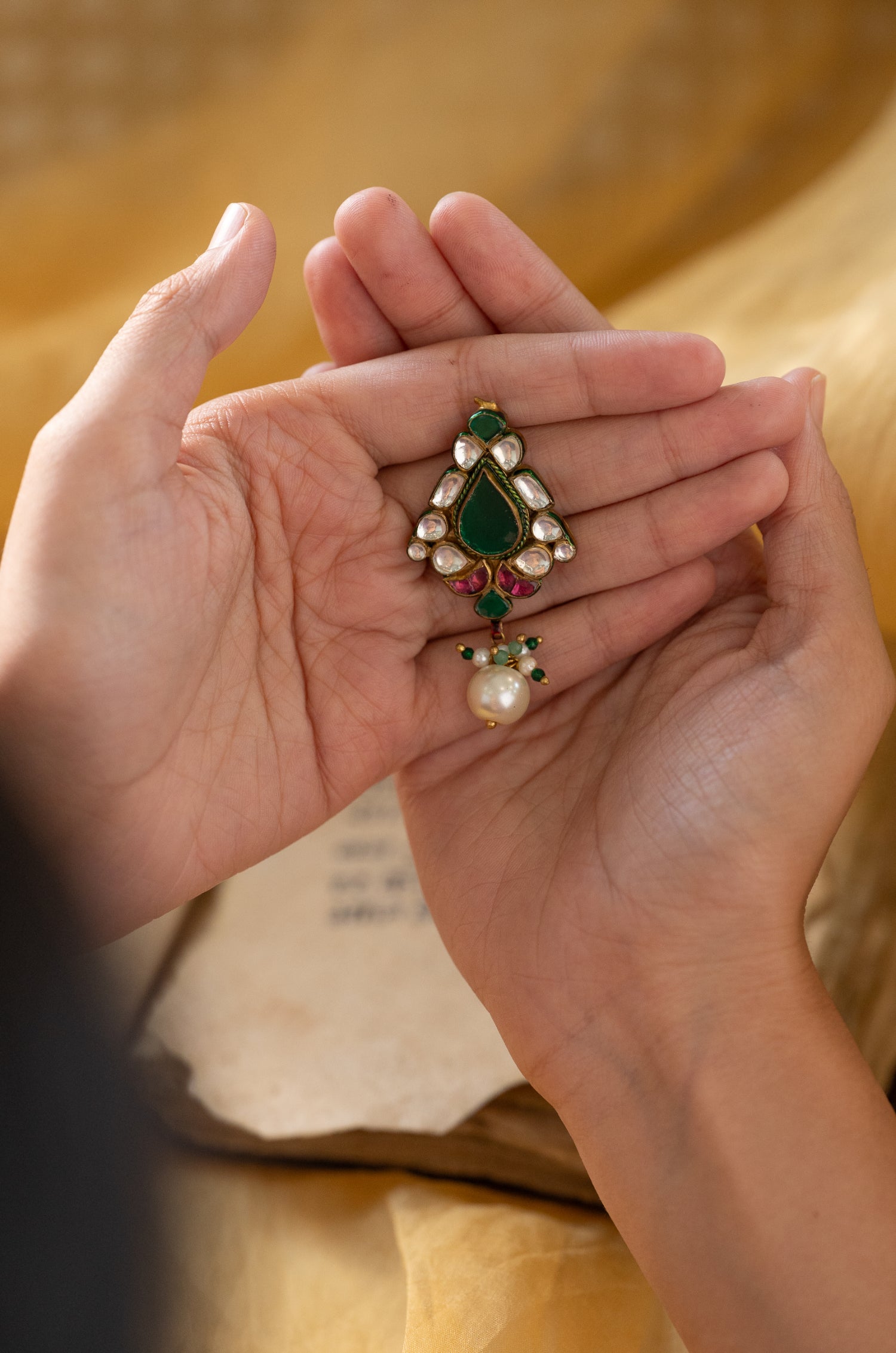 Roshni Traditional Kundan Braid Pin