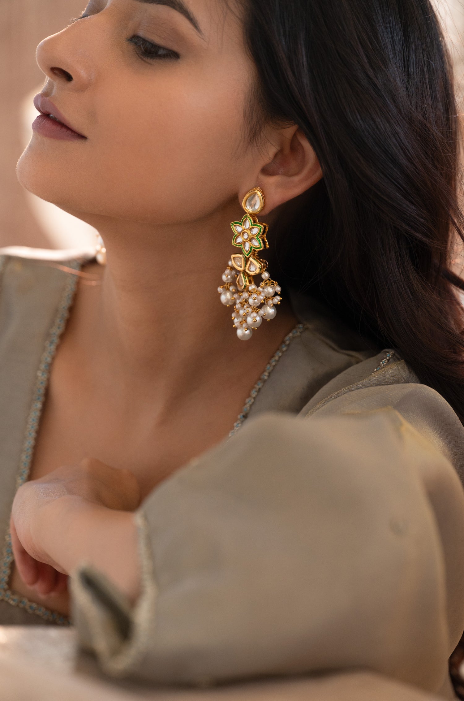 Yuvika Kundan Earrings