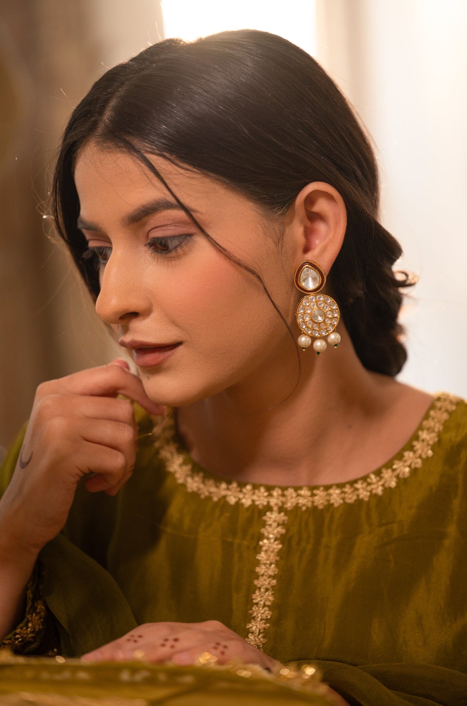 Pragya Kundan Earrings
