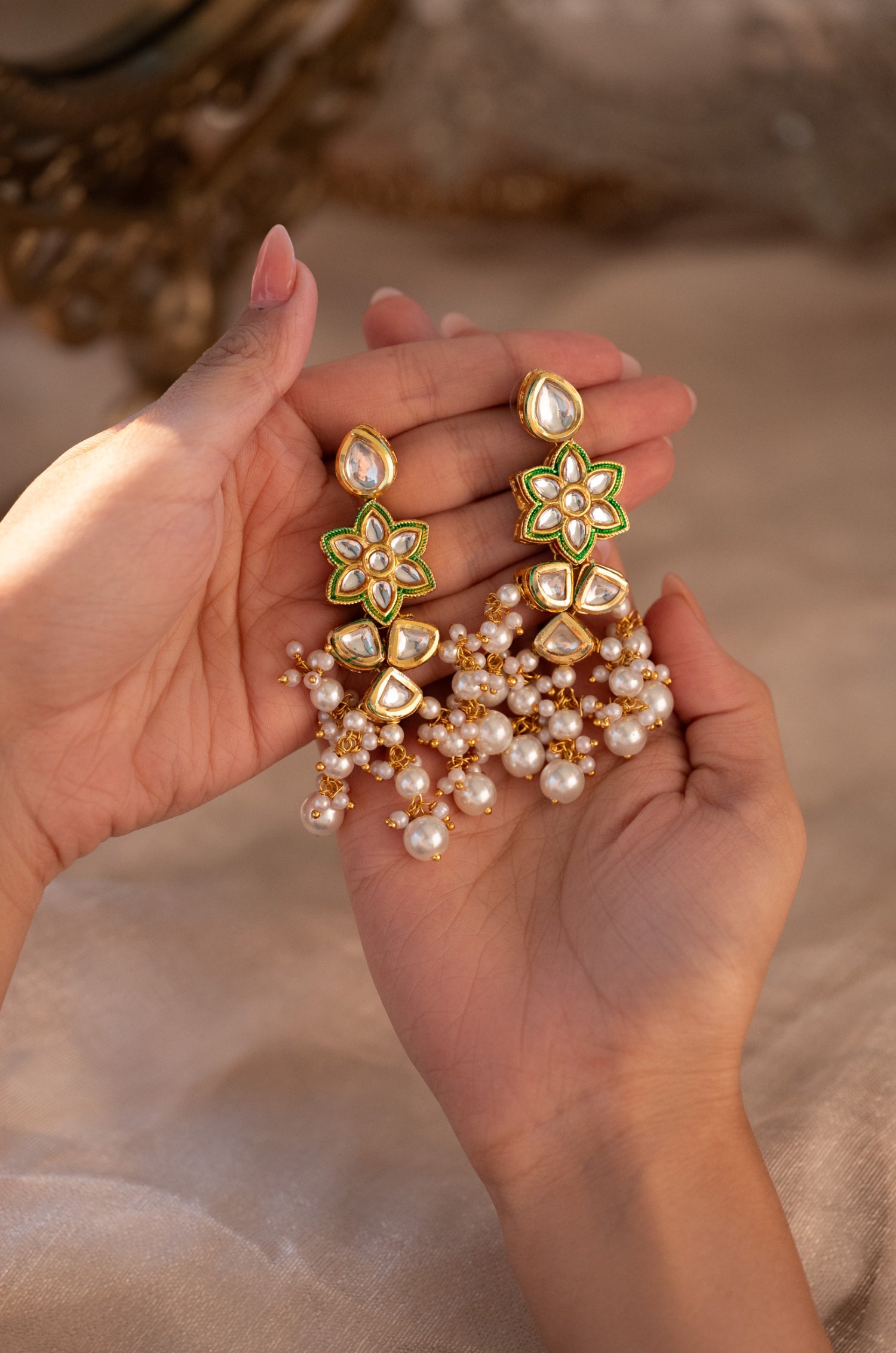 Yuvika Kundan Earrings