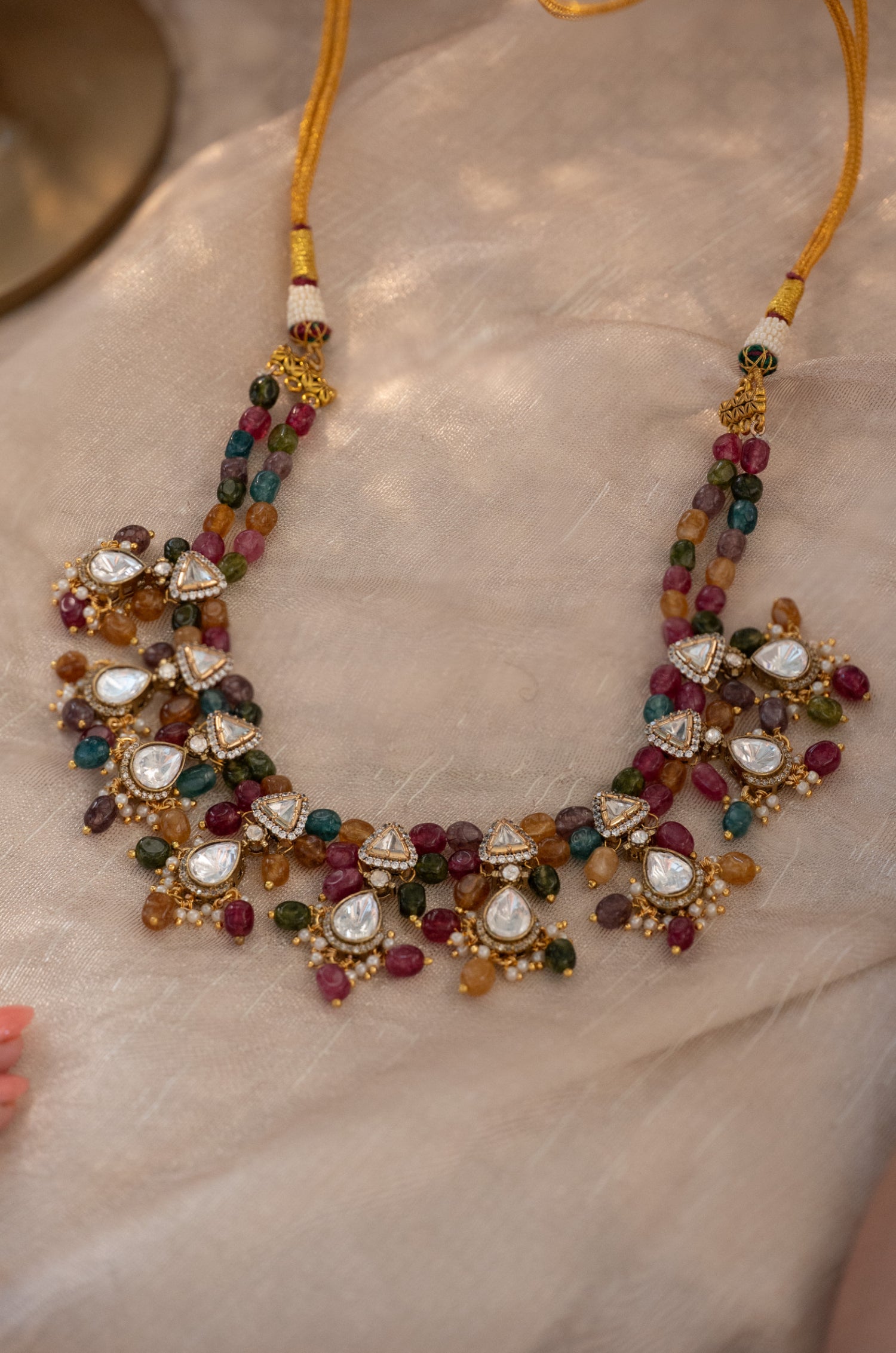 Shazia Multicolored Polki Necklace