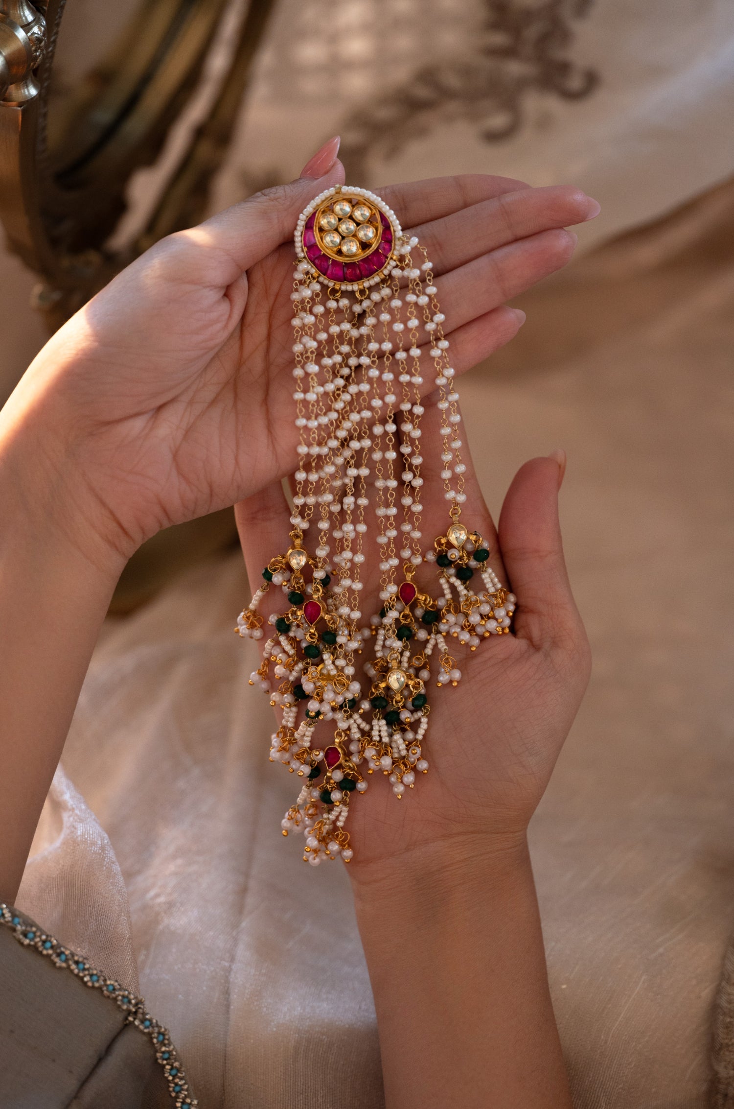 Mihika Kundan Braid Pin