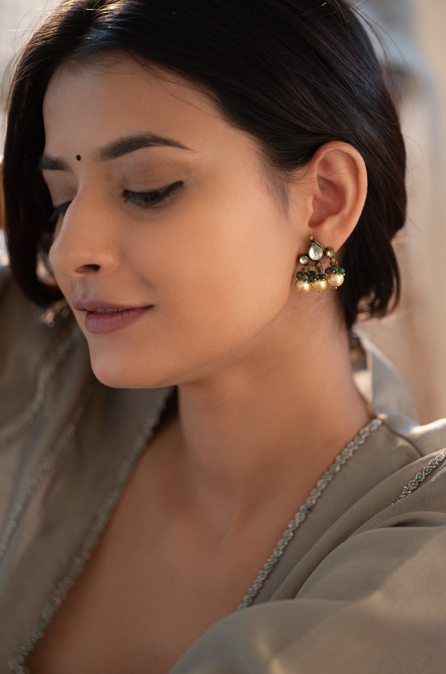 Saisha Kundan Earrings