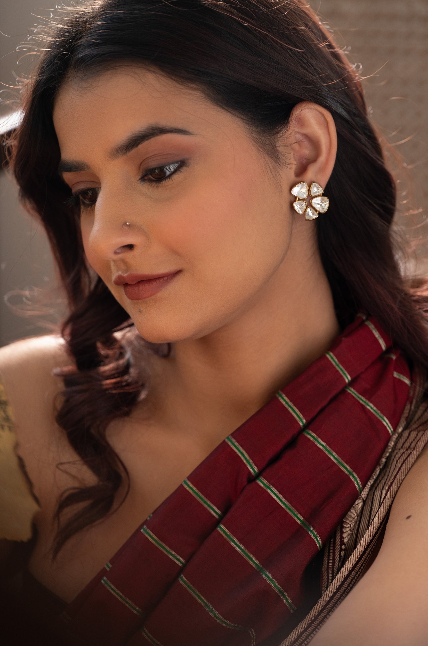 Zia Victorian Polki Studs