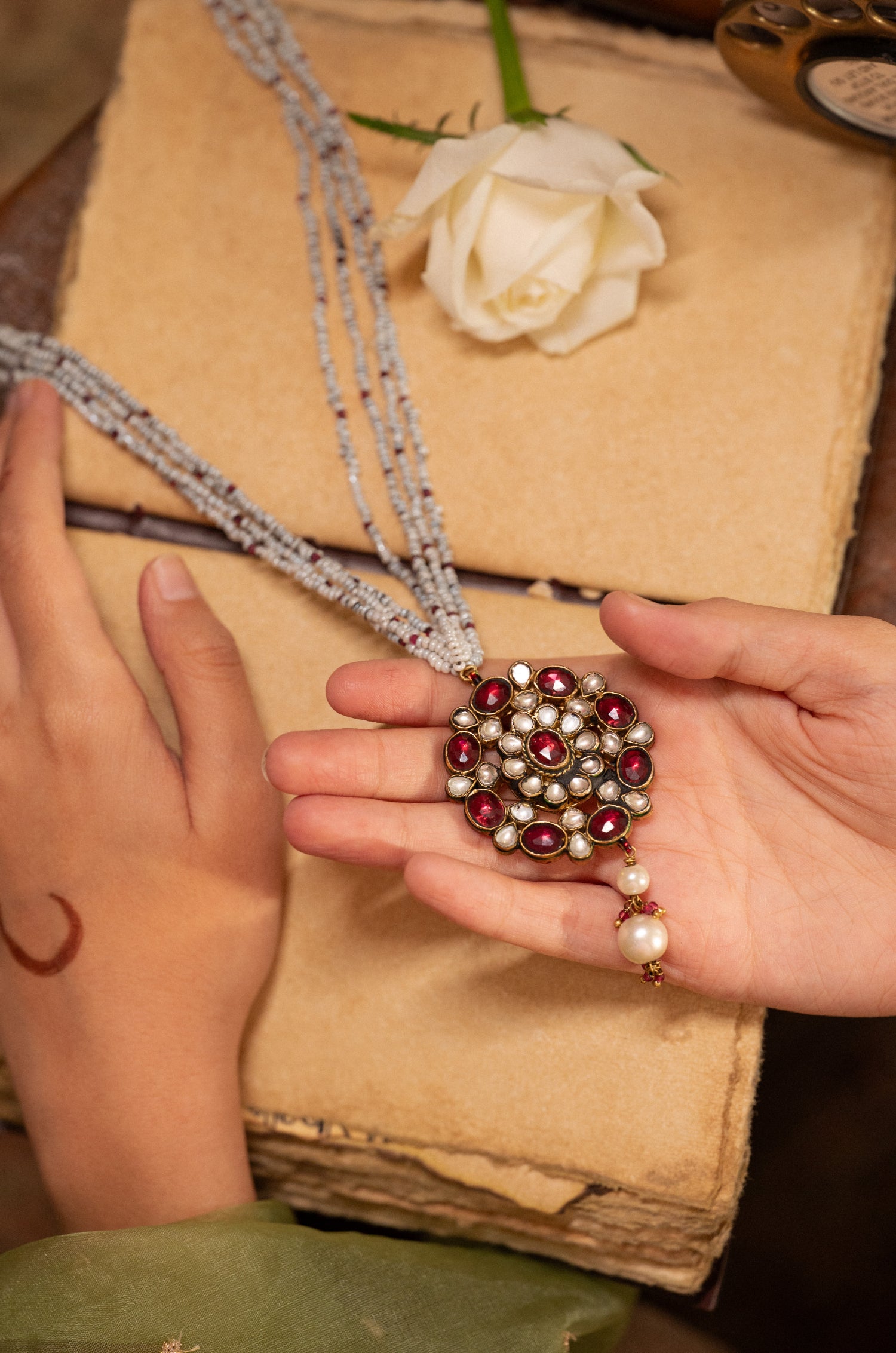 Fivan Red Pendant Necklace